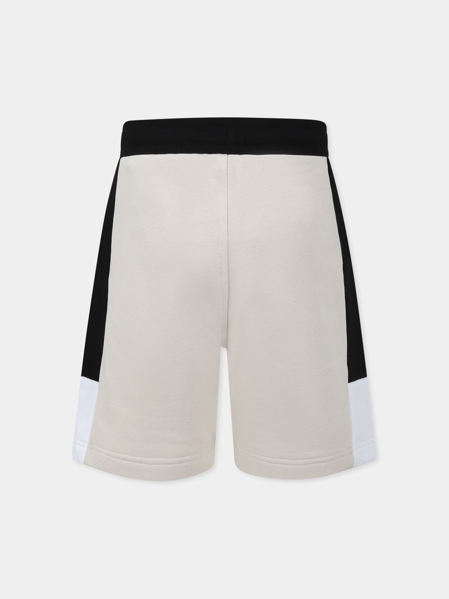 Shorts beige per bambino con logo,Boss,J51991 21C