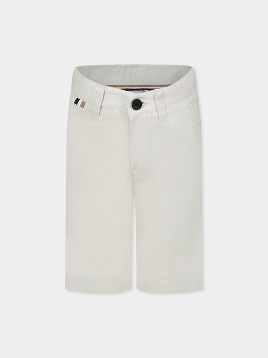 Shorts beige per bambino,Boss,J51990 21C