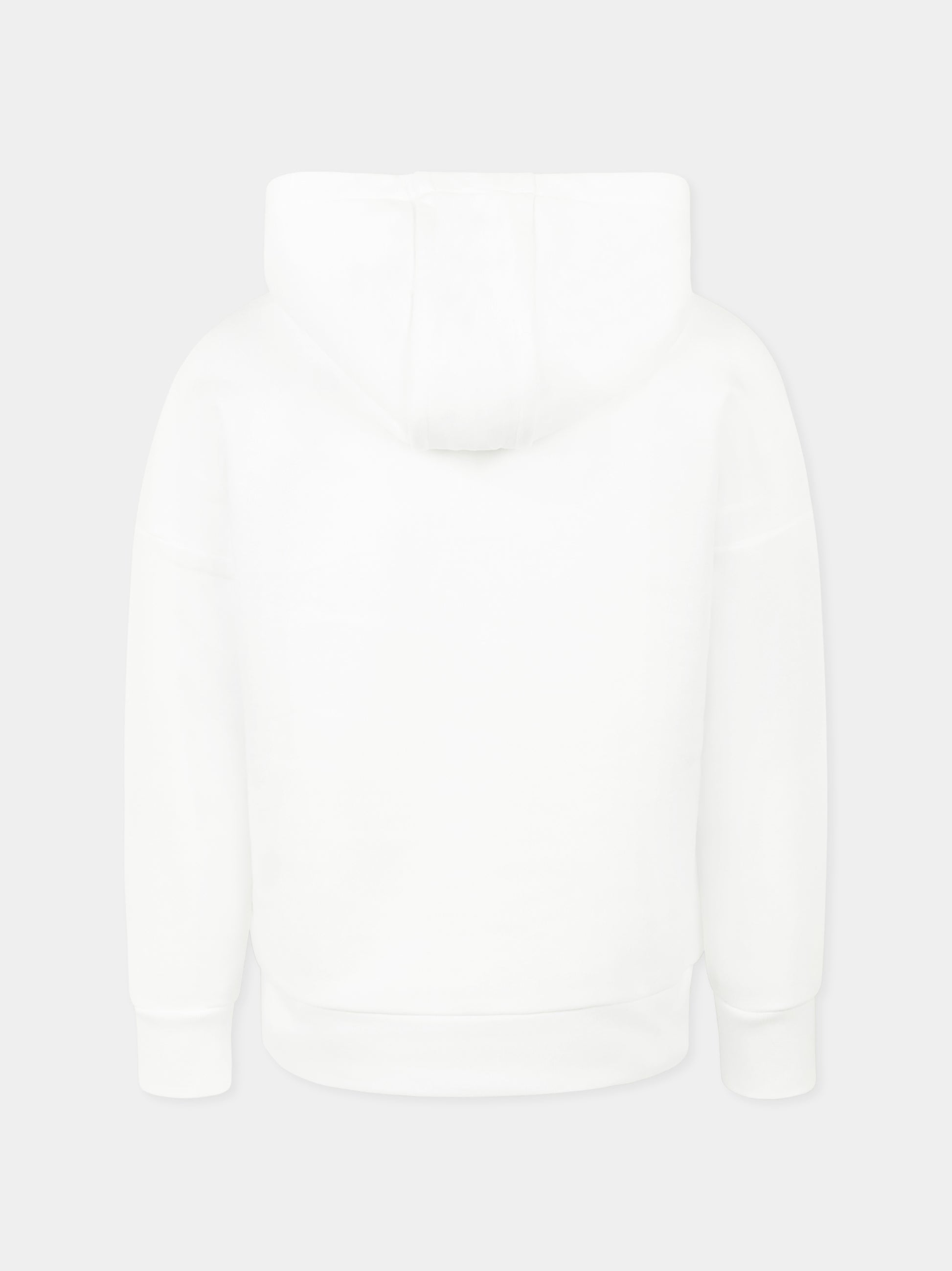 Felpa bianca per bambino con logo,Boss,J52027 10P