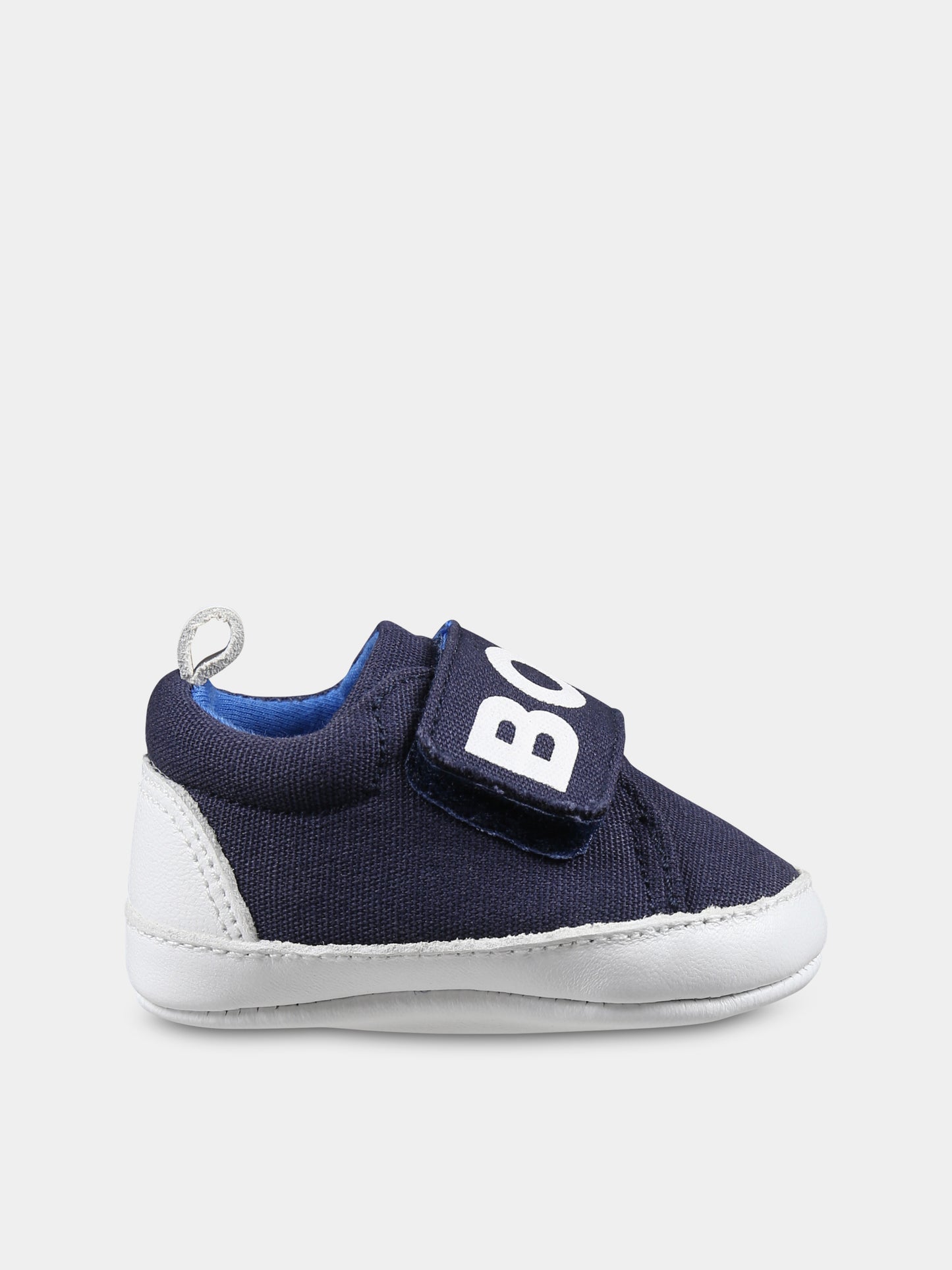 Sneakers blu per neonato con logo,Boss,J51667 849