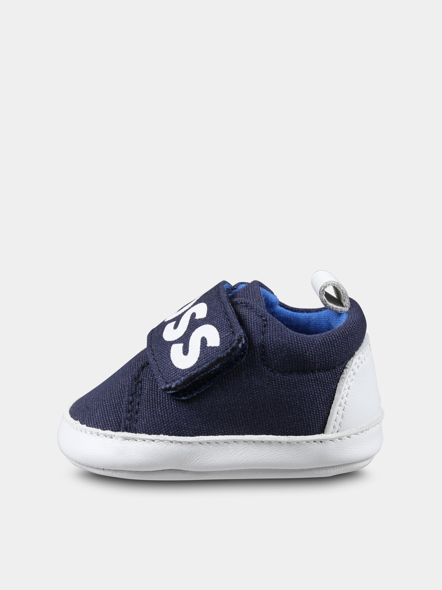 Sneakers blu per neonato con logo,Boss,J51667 849