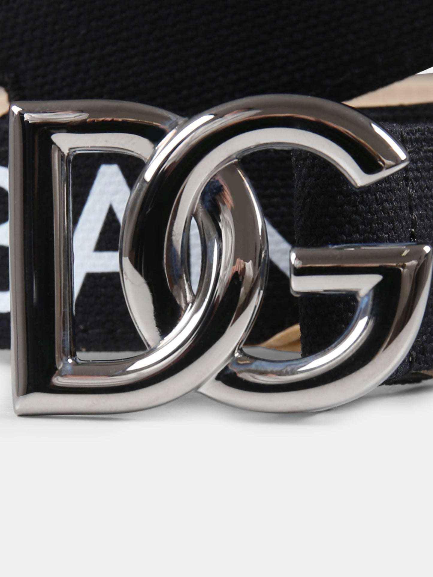 Cintura nera per bambino con logo,Dolce & Gabbana Kids,EC0083 AT661 8B939