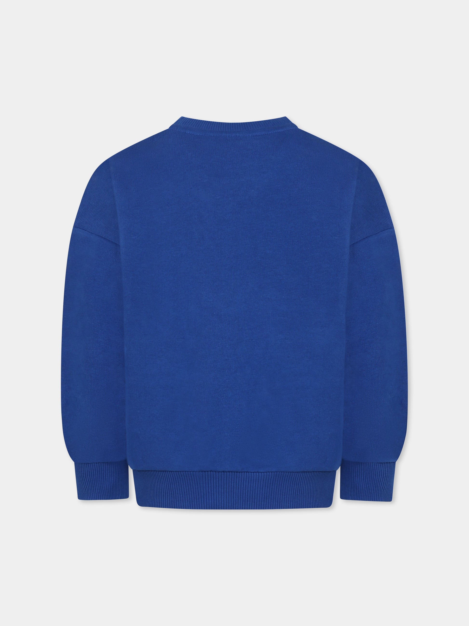 Felpa azzurra per bambino con camaleonte,Mini Rodini,2522016660