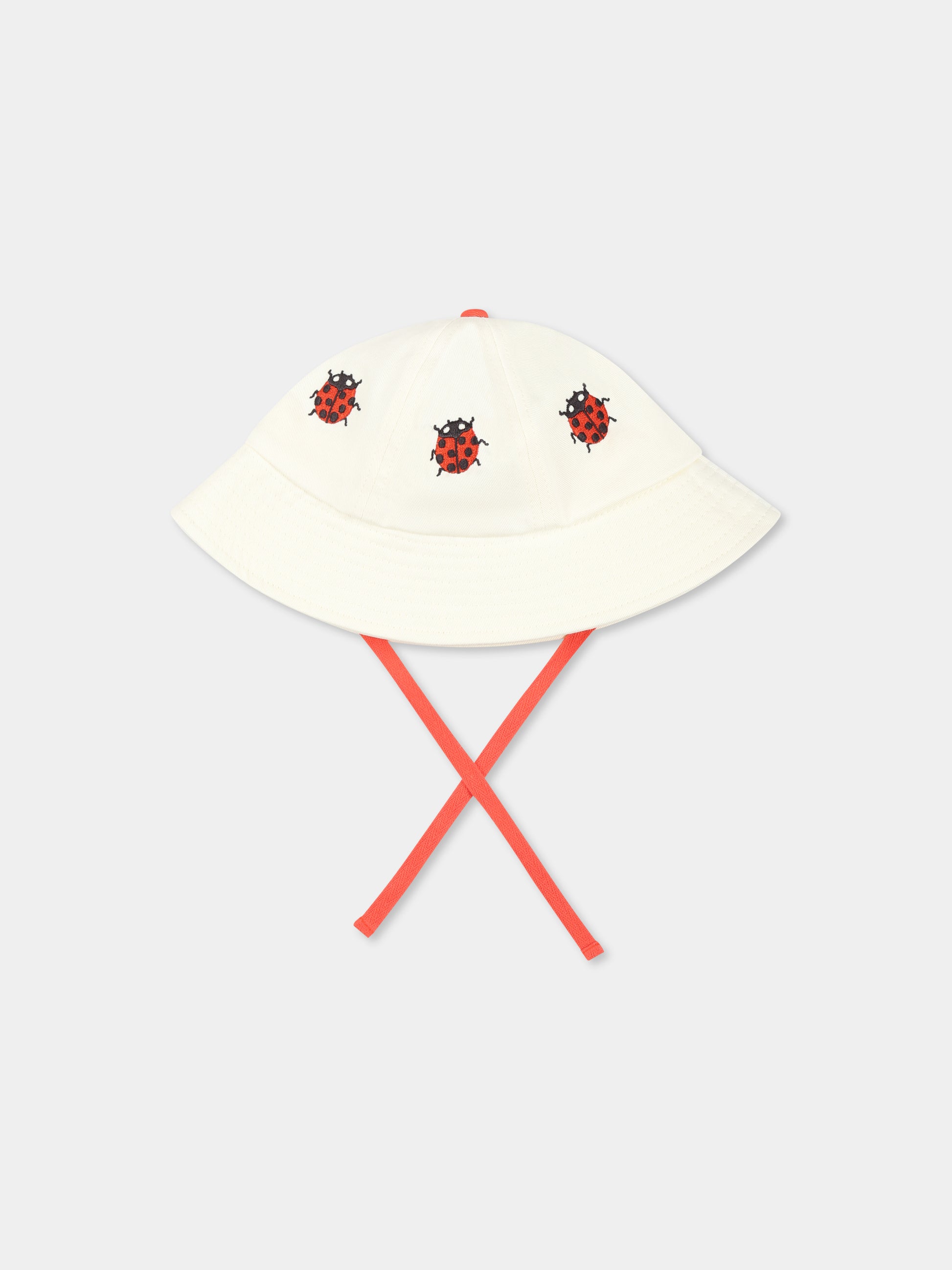 Cloche avorio per neonata con coccinelle,Mini Rodini,2526510211