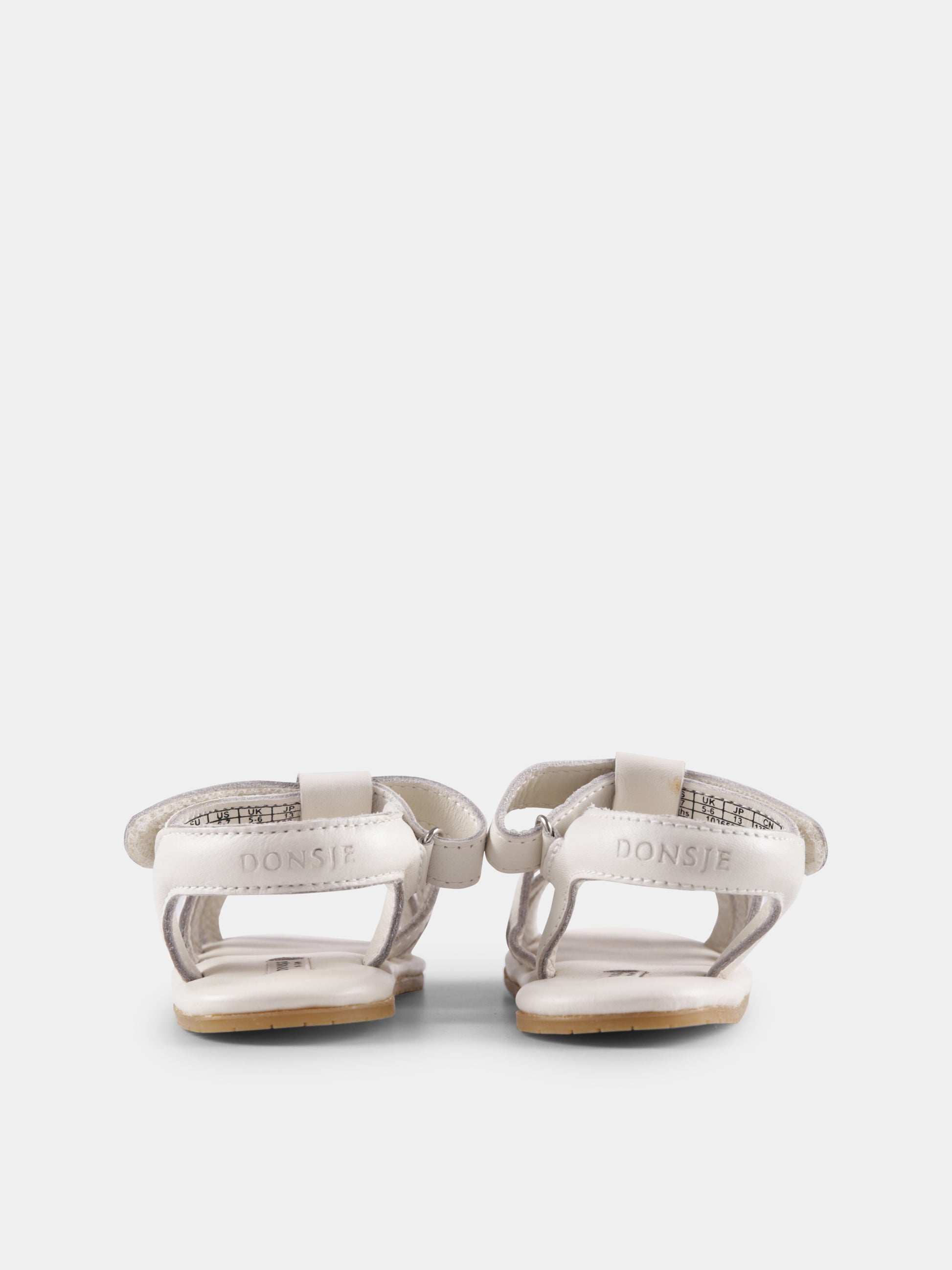 Sandali avorio per neonata con margherita,Donsje,1036502 LE060