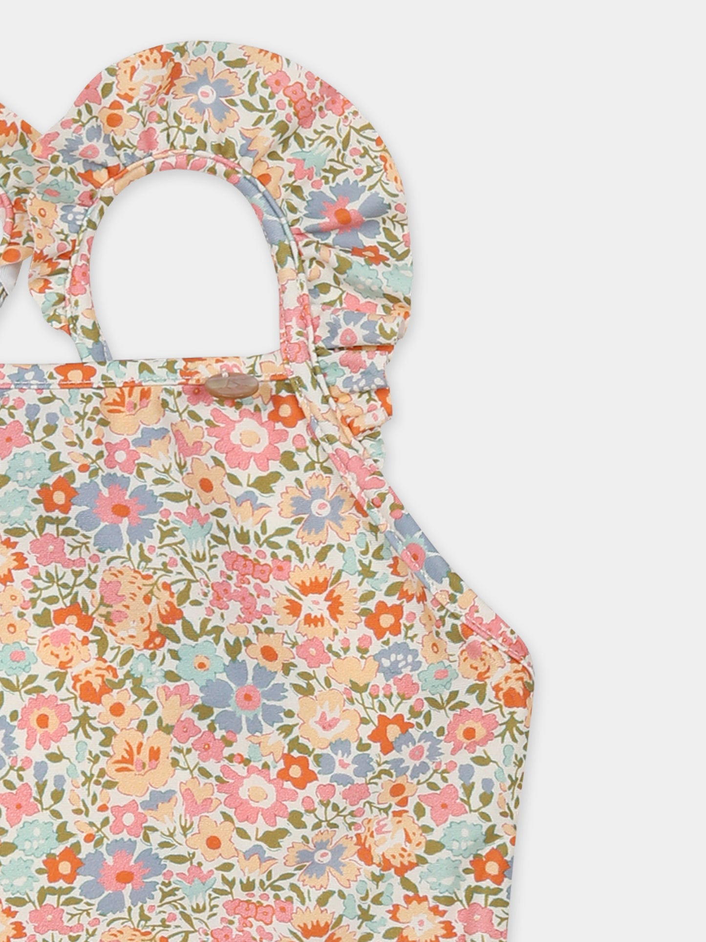 Costume intero multicolor per neonata con stampa floreale,Bonpoint,S05XSSW00002 525B