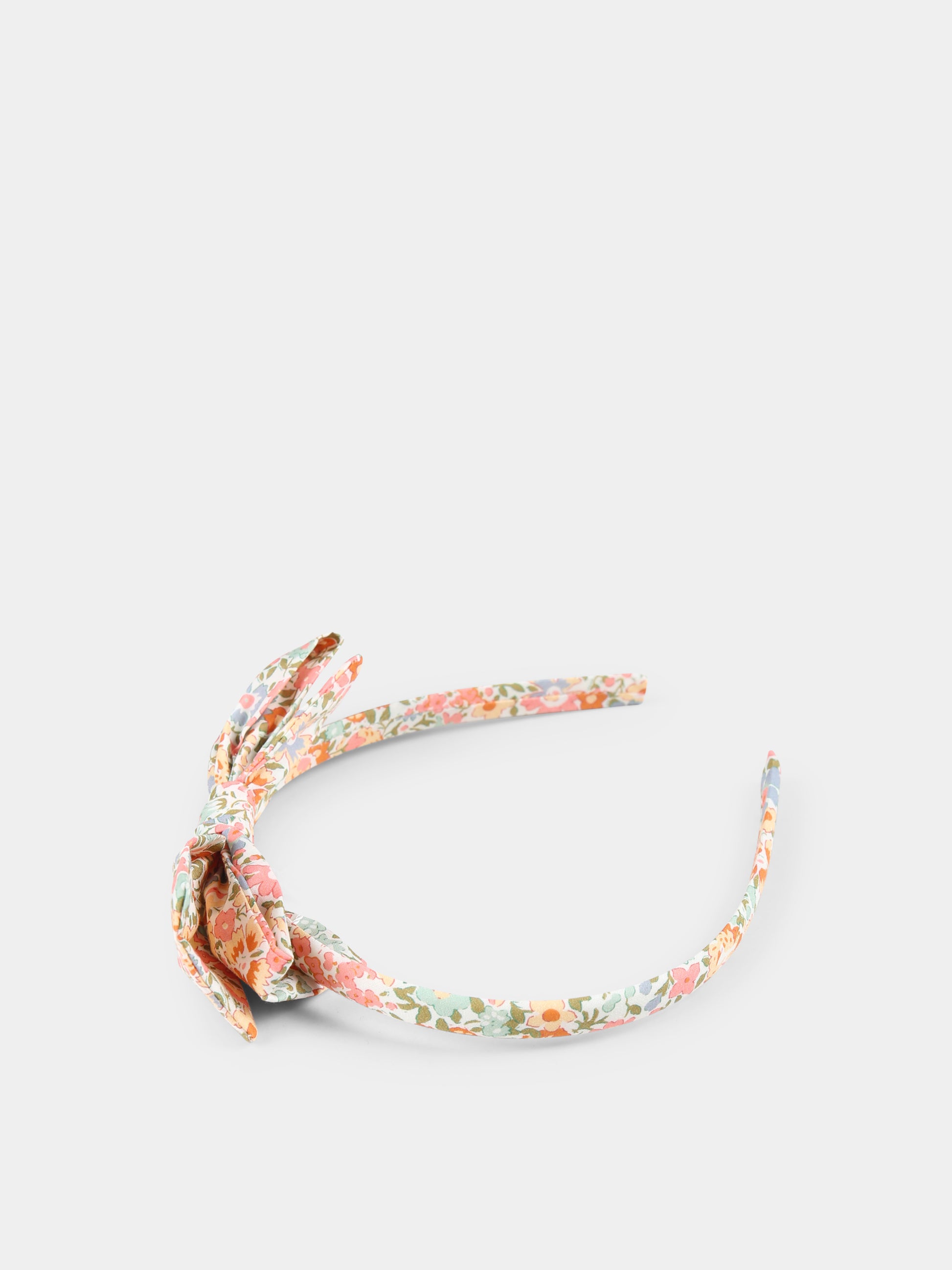 Cerchietto multicolor per bambina con stampa floreale,Bonpoint,S05GHAW00031 525C