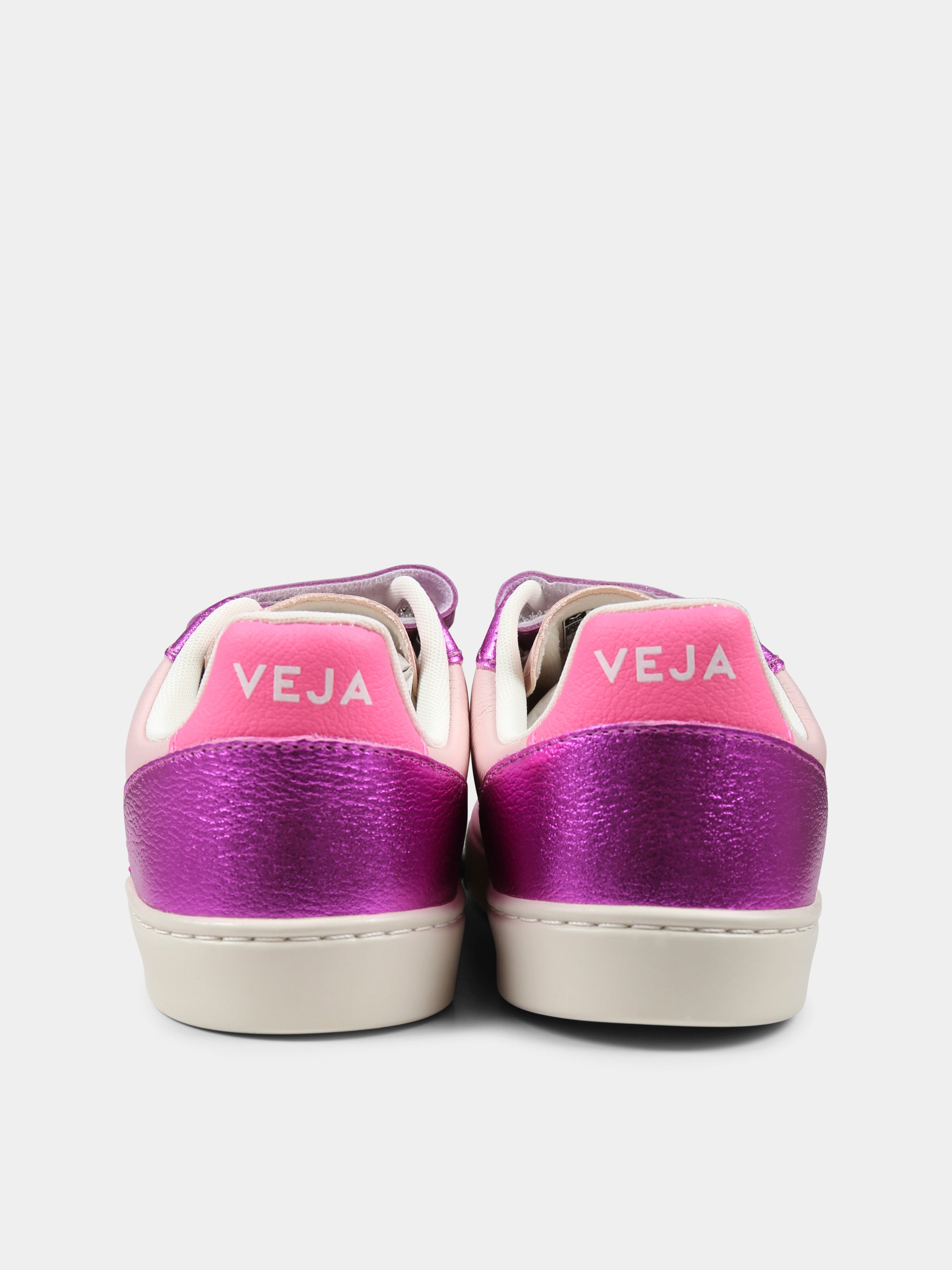 Sneakers rosa per bambina con logo,Veja,CV0520648C