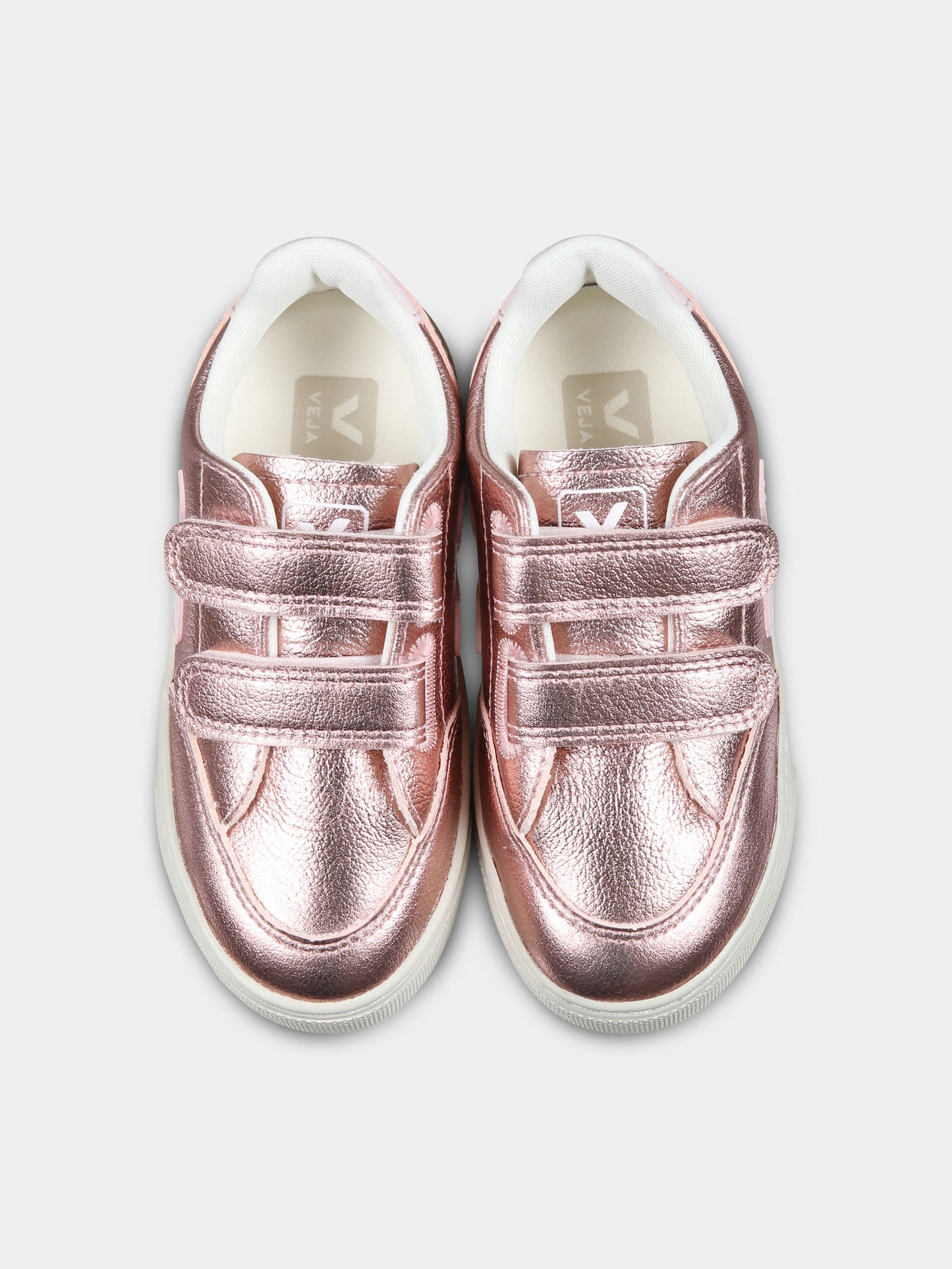 Pink sneakers for girl with logo