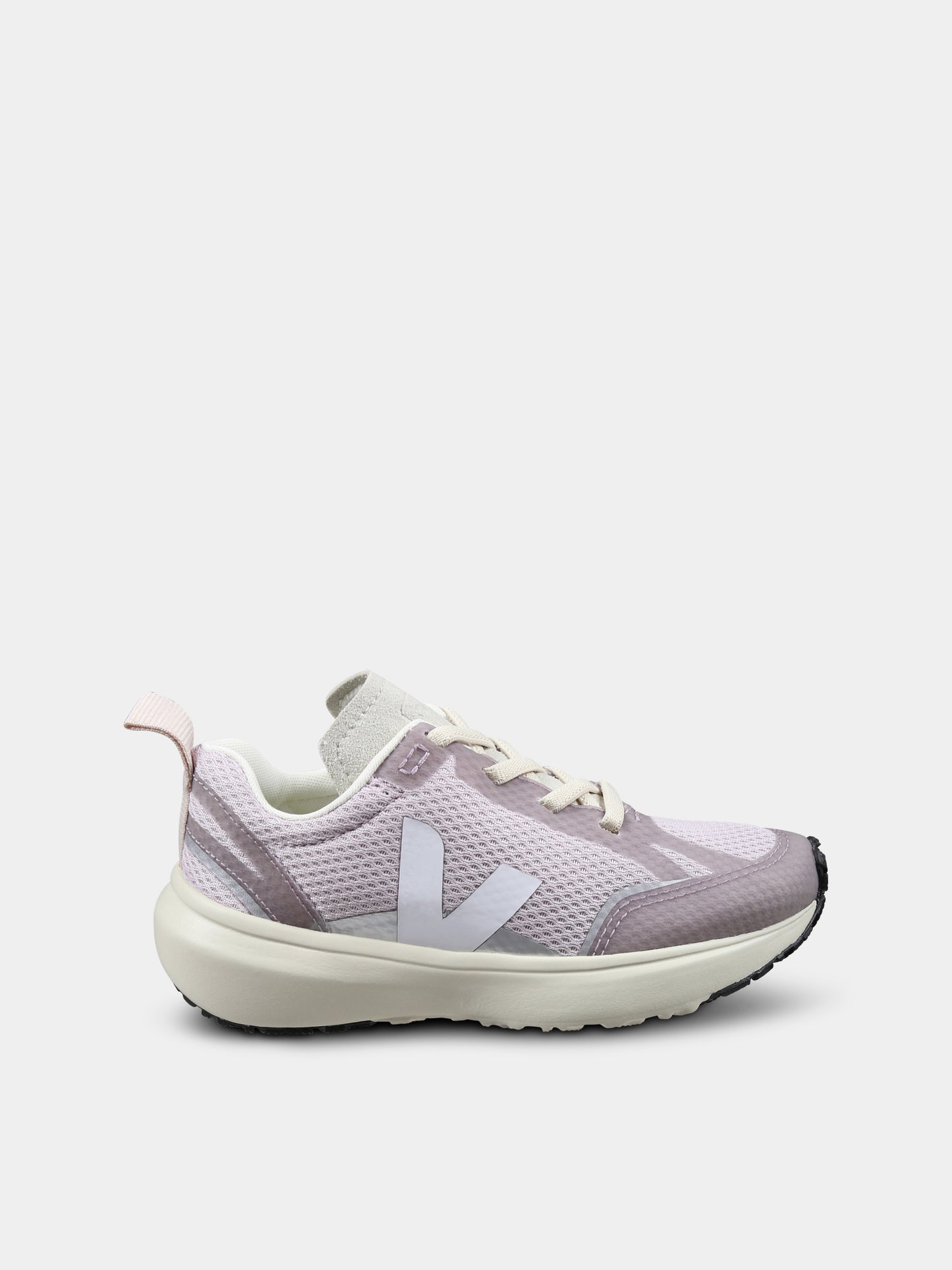 Purple sneakers for girl with logo