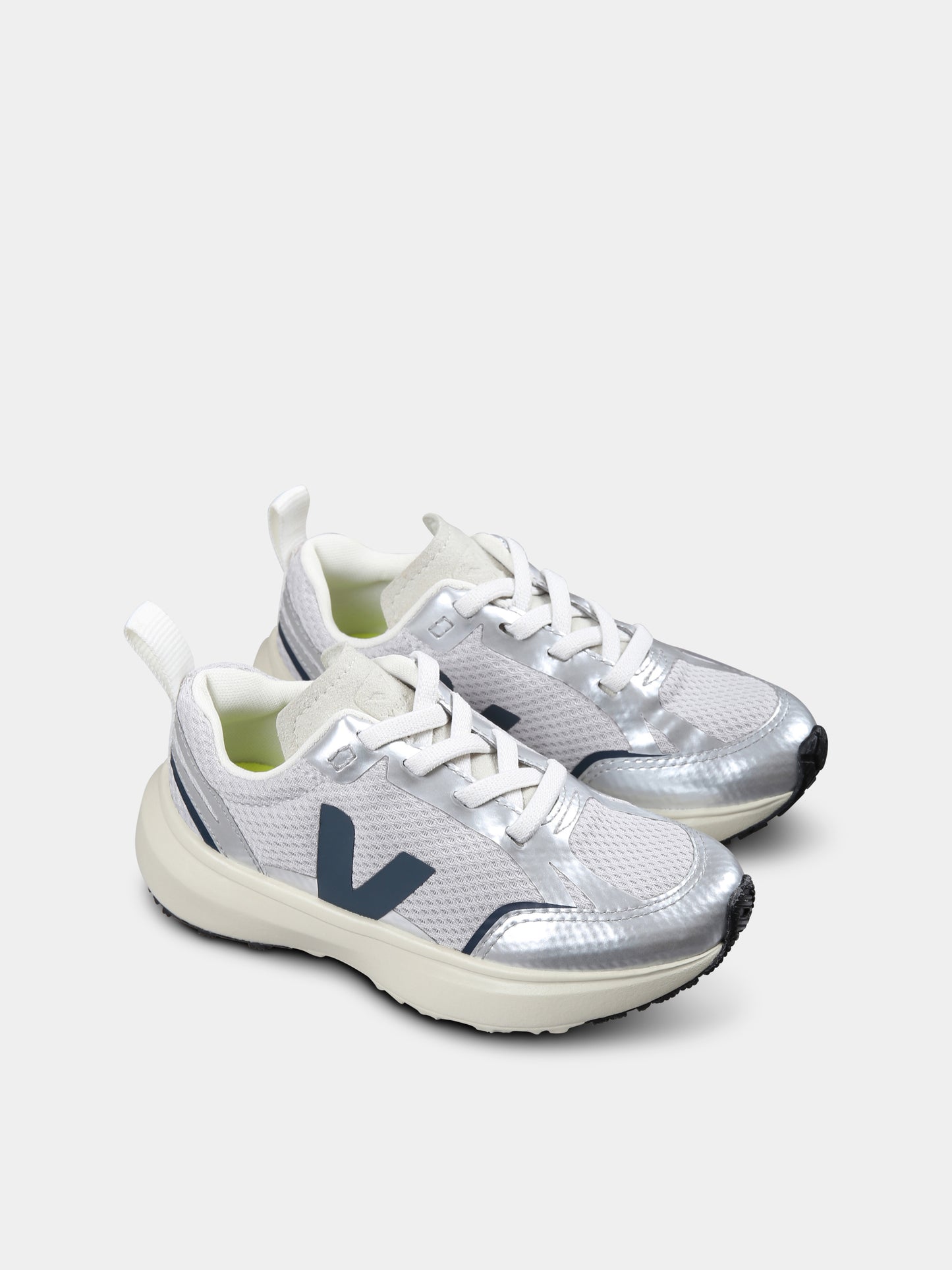 Grey sneakers for boy with logo