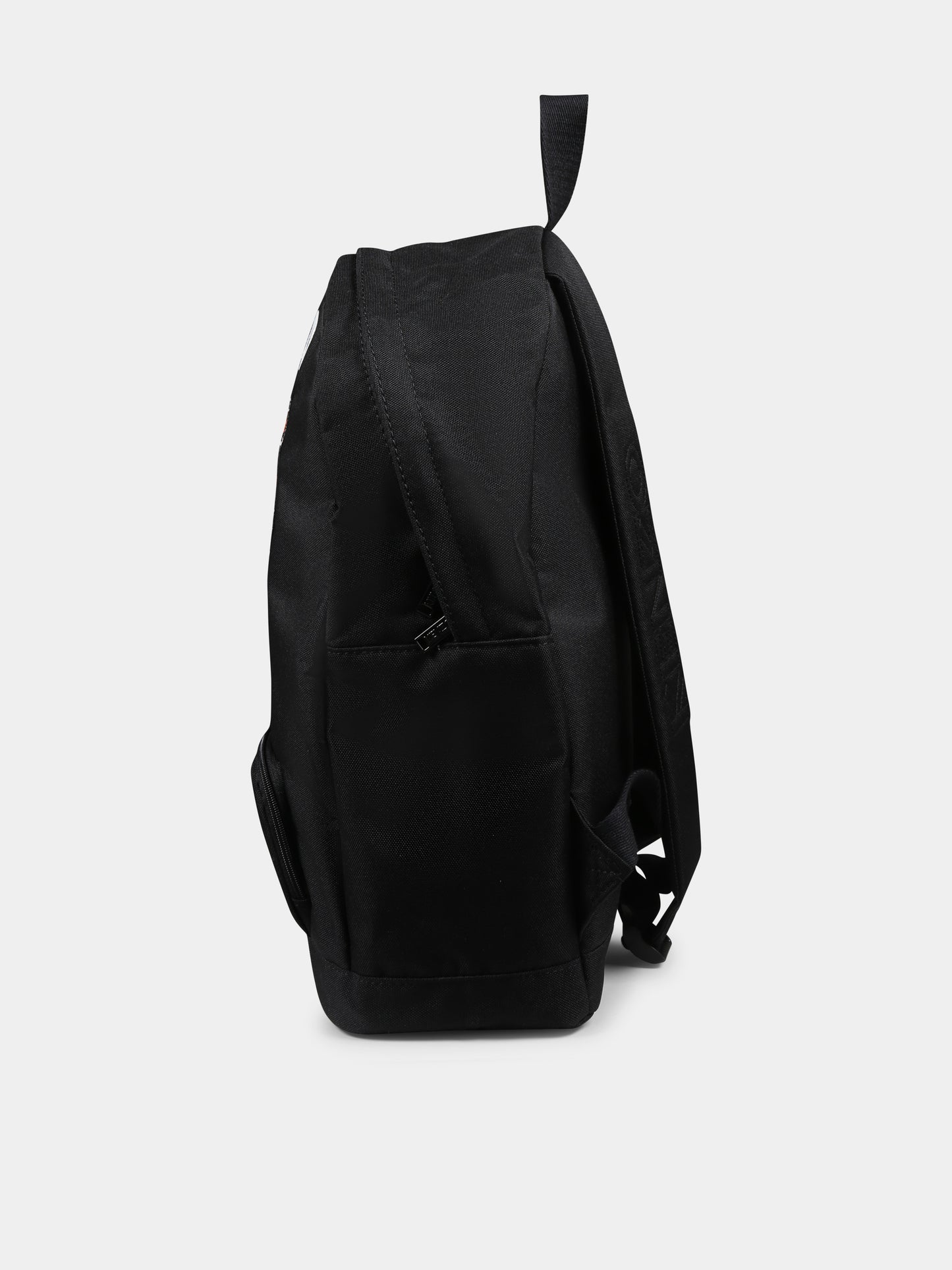 Black backpack for kids with Lucky Tiger