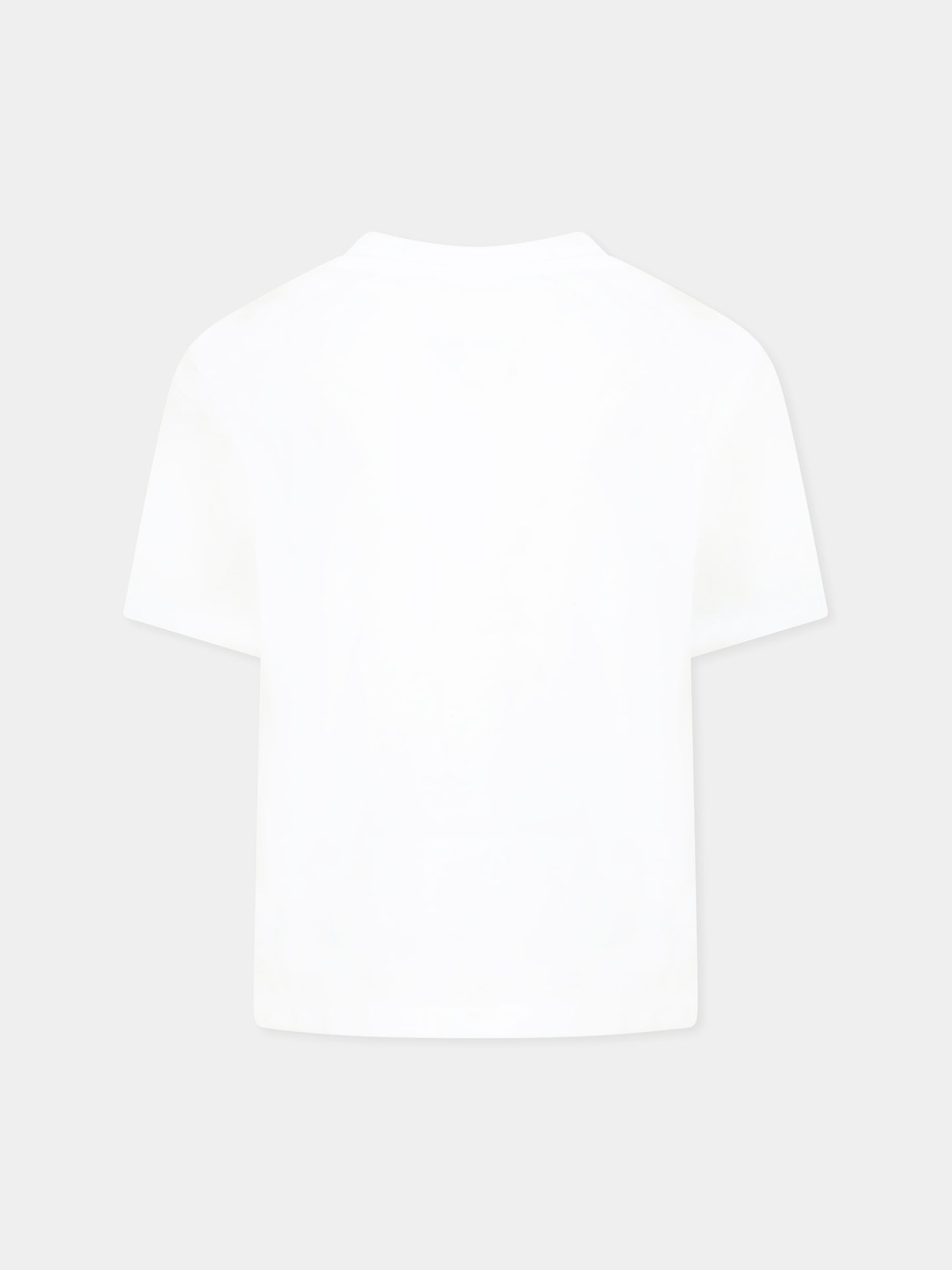 White T-shirt for girl with Lucky Tiger and black logo