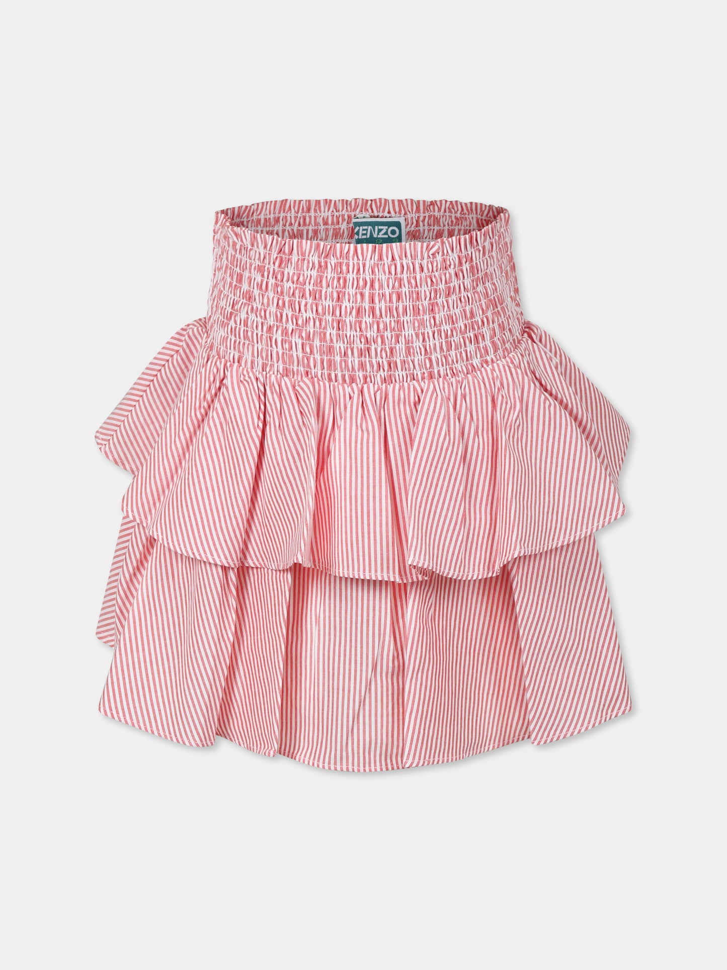 Gonna rossa per bambina con cuore,Kenzo Kids,K60996 997