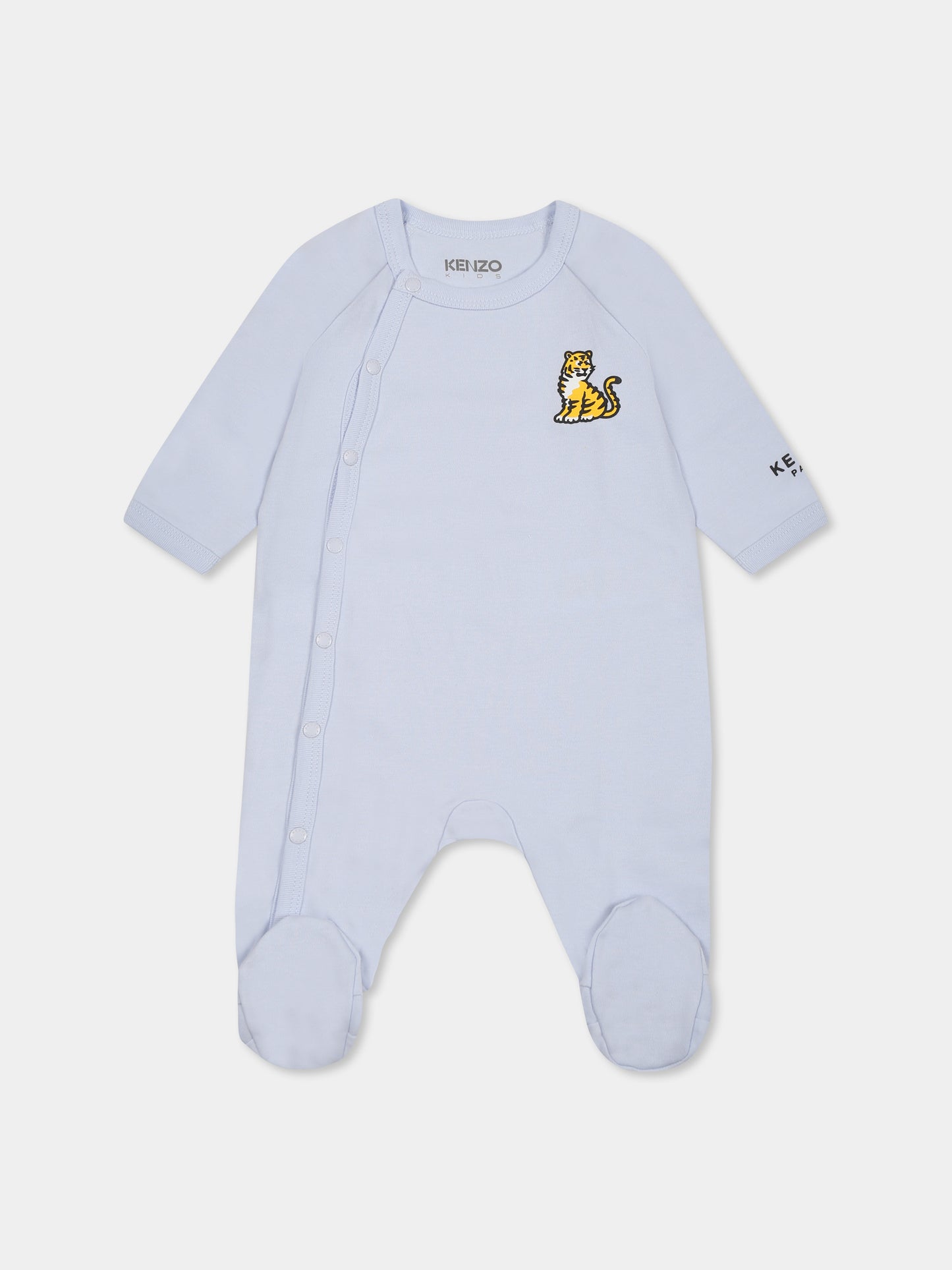 Set tutine celeste per neonato con tigre Kotora,Kenzo Kids,K60869 771