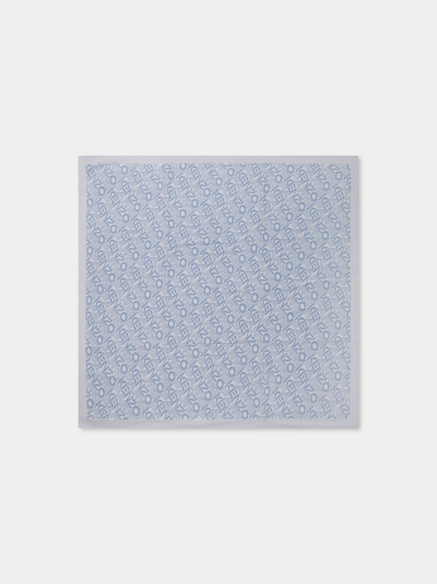Coperta celeste per neonato con logo,Kenzo Kids,K60873 77A