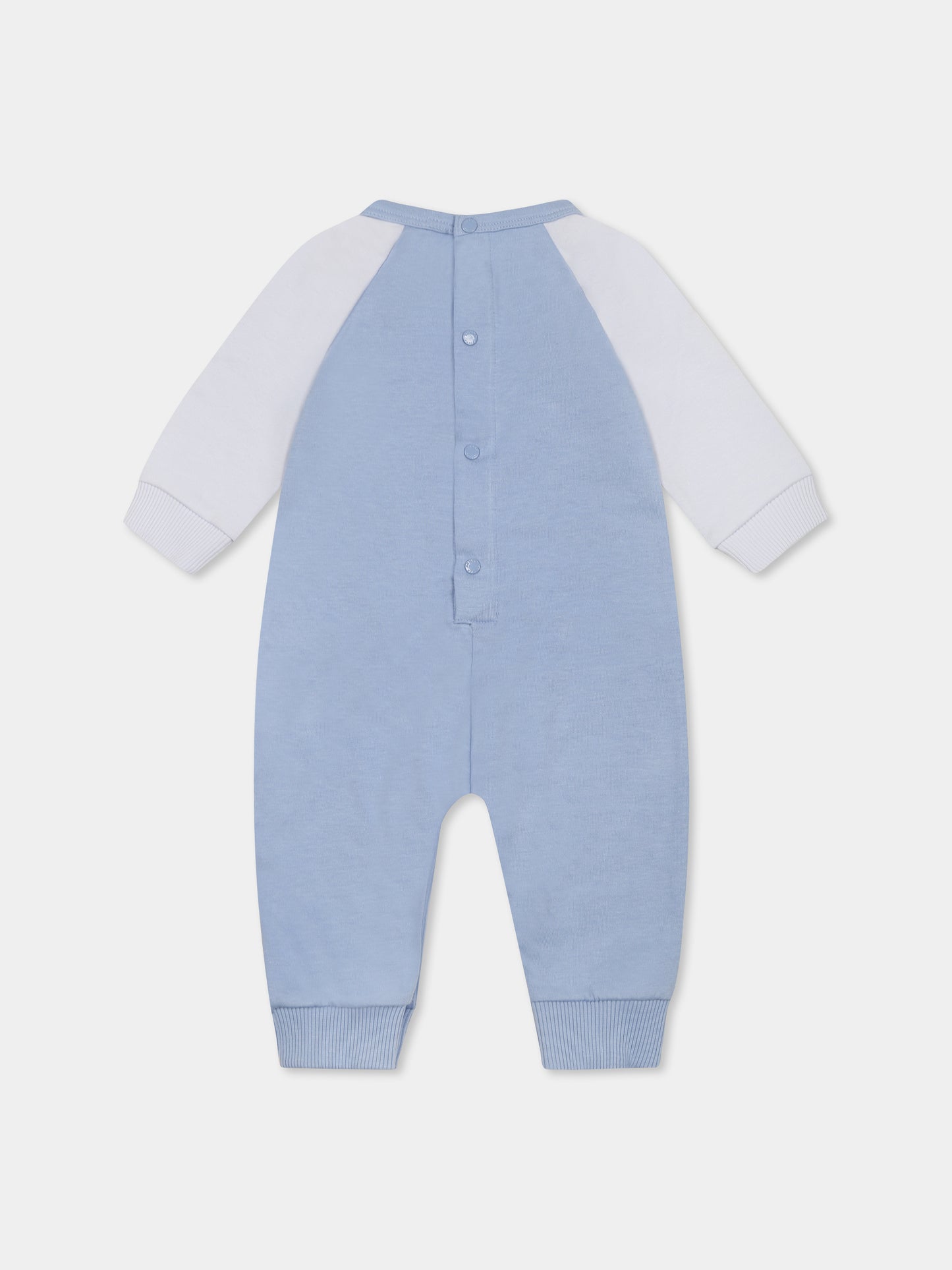 Tutina celeste per neonato con tigre,Kenzo Kids,K60858 77A