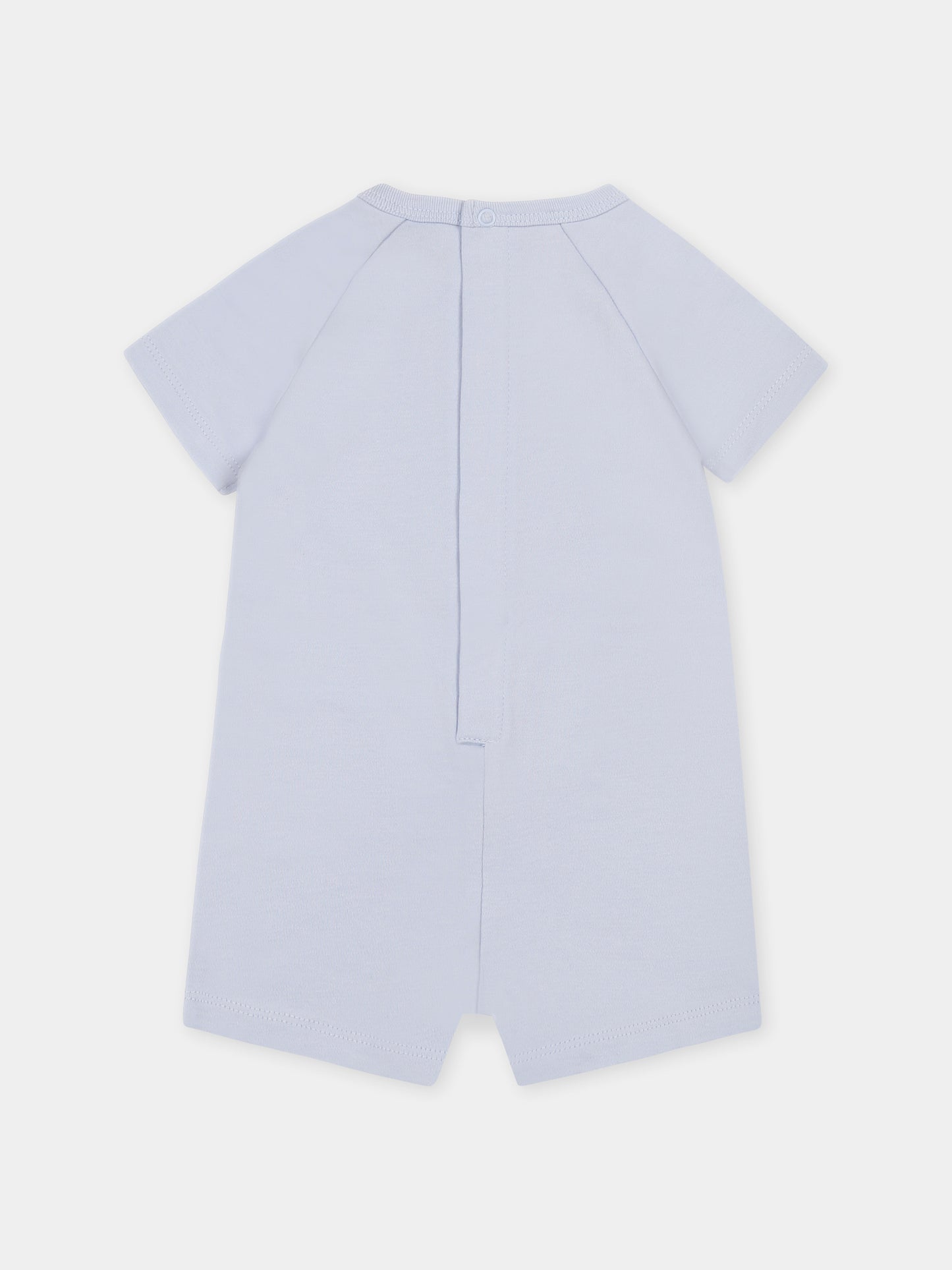 Pagliaccetto celeste per neonato con tigre,Kenzo Kids,K60854 771