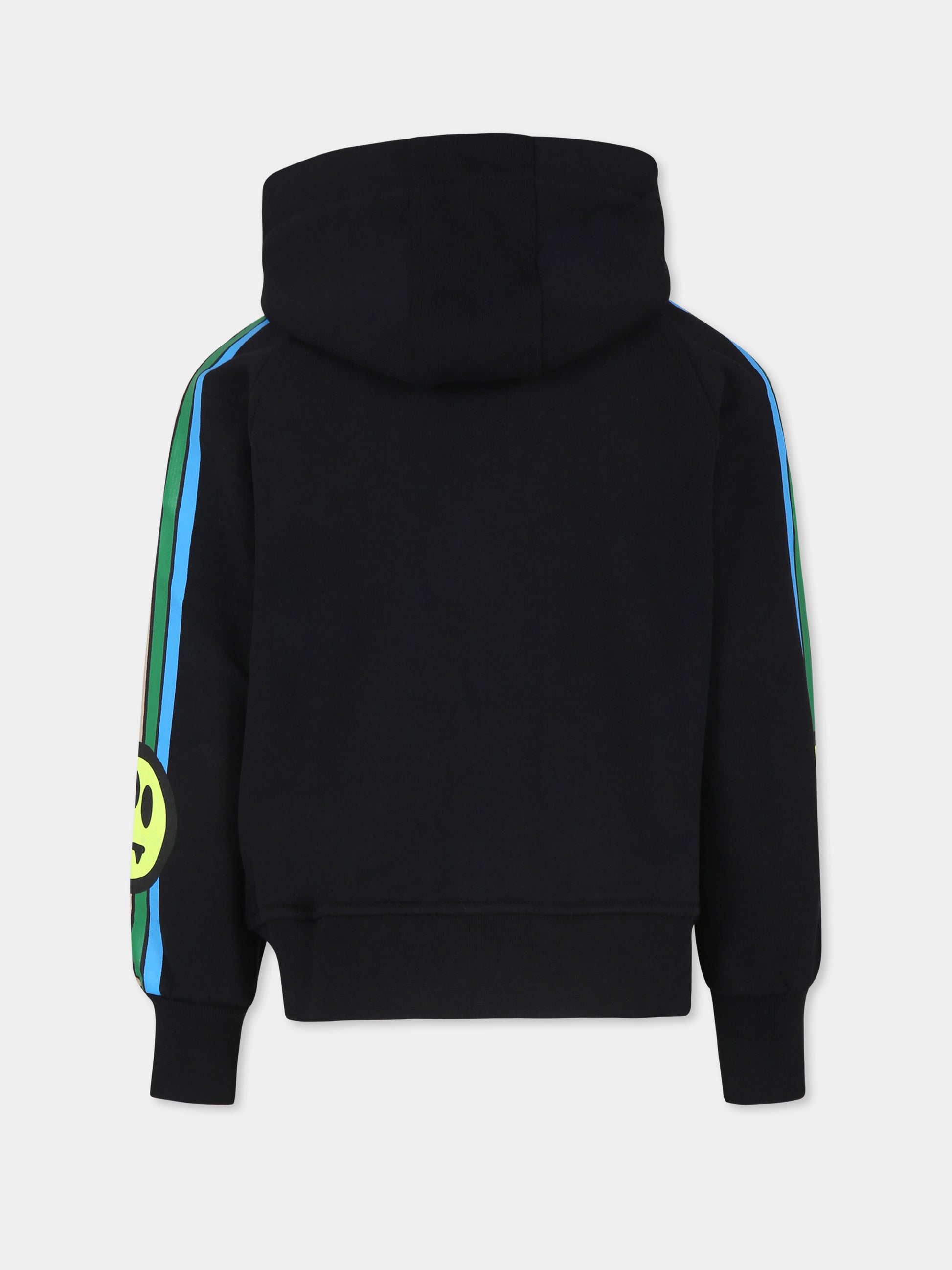 Felpa nera per bambini con smile,Barrow,S4BKJUZH015 110