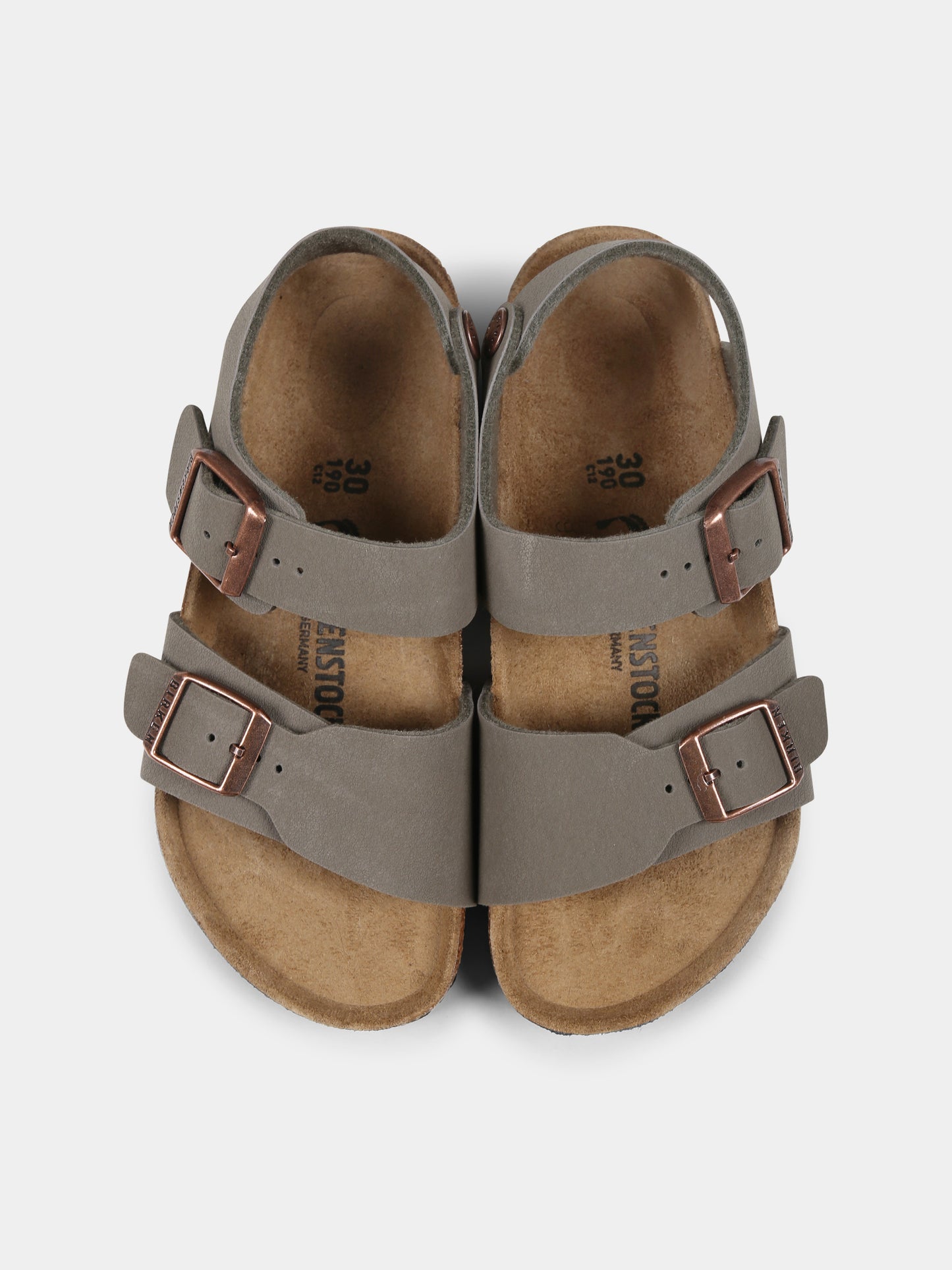 Sandali New York marroni per bambino,Birkenstock,1029747 NEW YORK