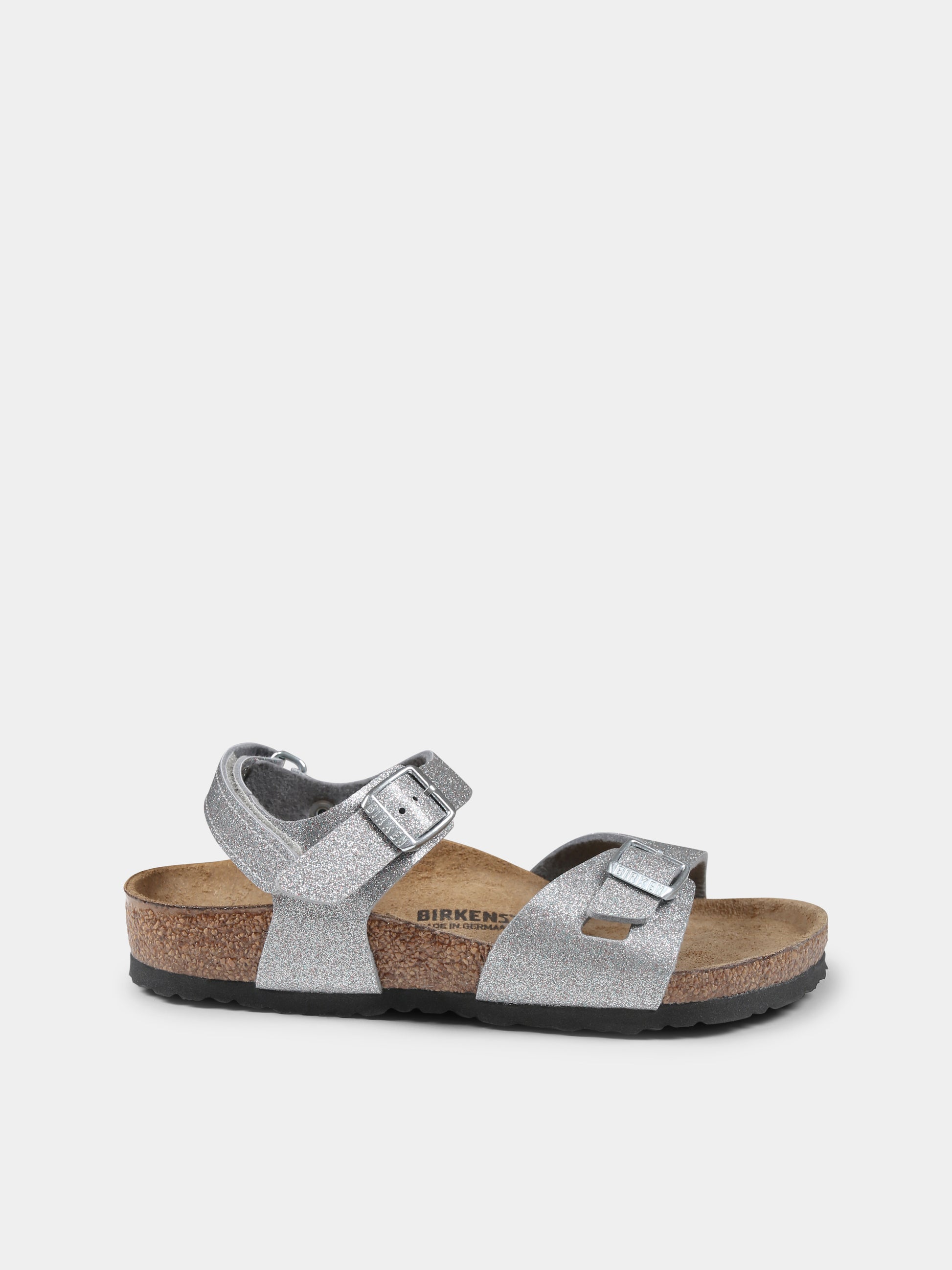 Sandali Rio argento per bambina,Birkenstock,1029477 RIO