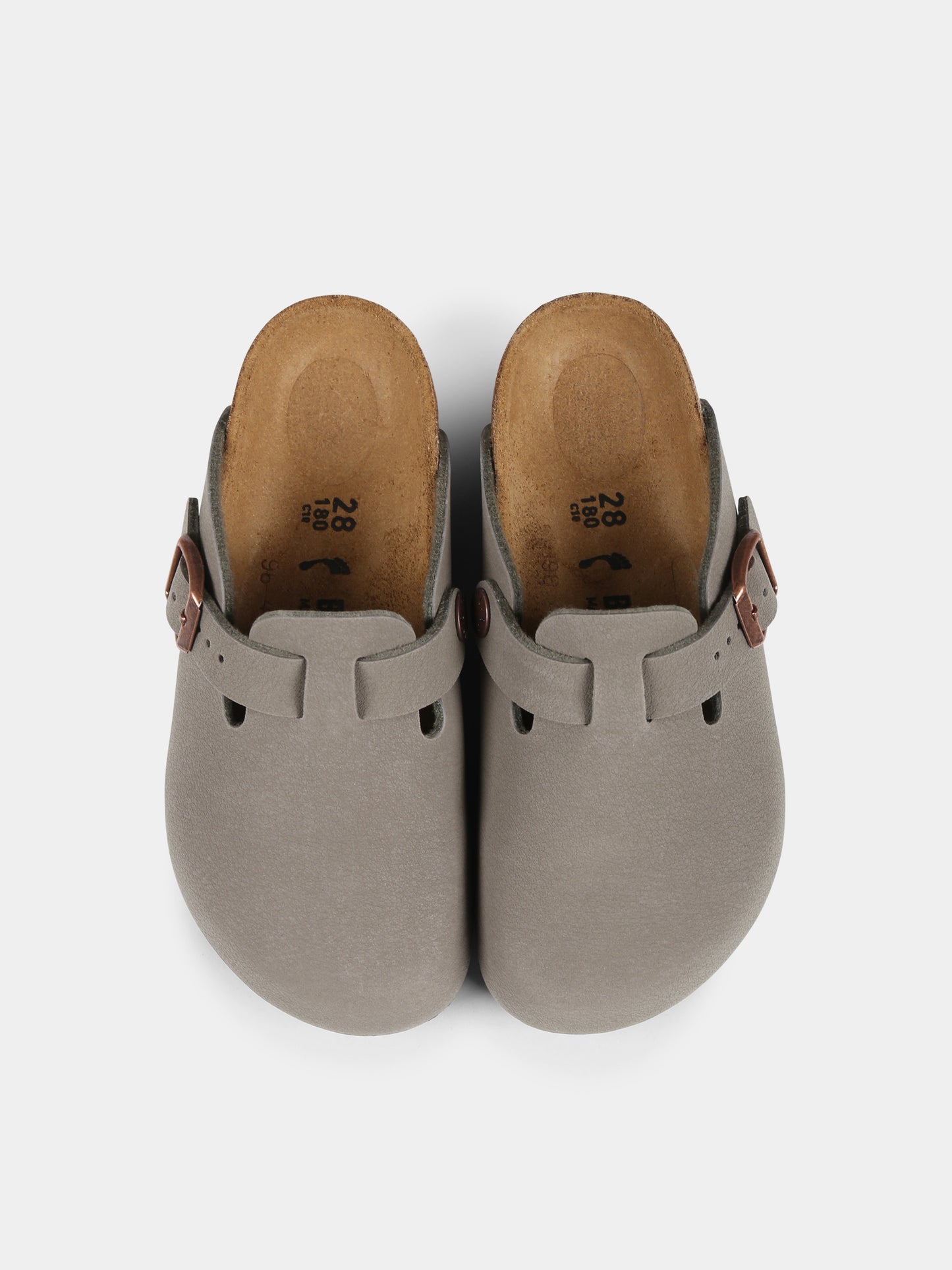 Sabot verdi Boston Kids per bambini con logo nero,Birkenstock,1029357 BOSTON