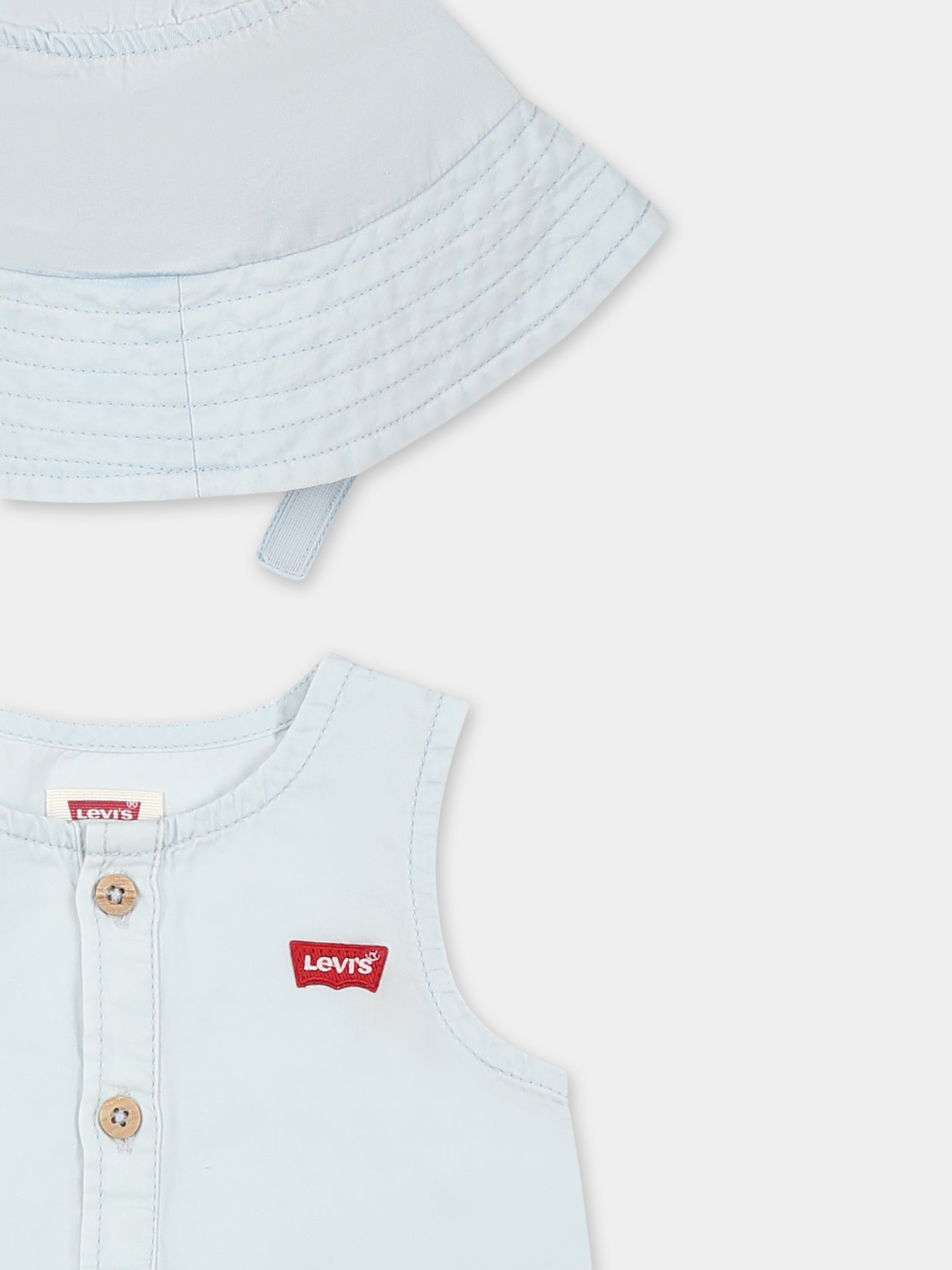 Set pagliaccetto denim per neonati,Levi's Kids,K229 L89