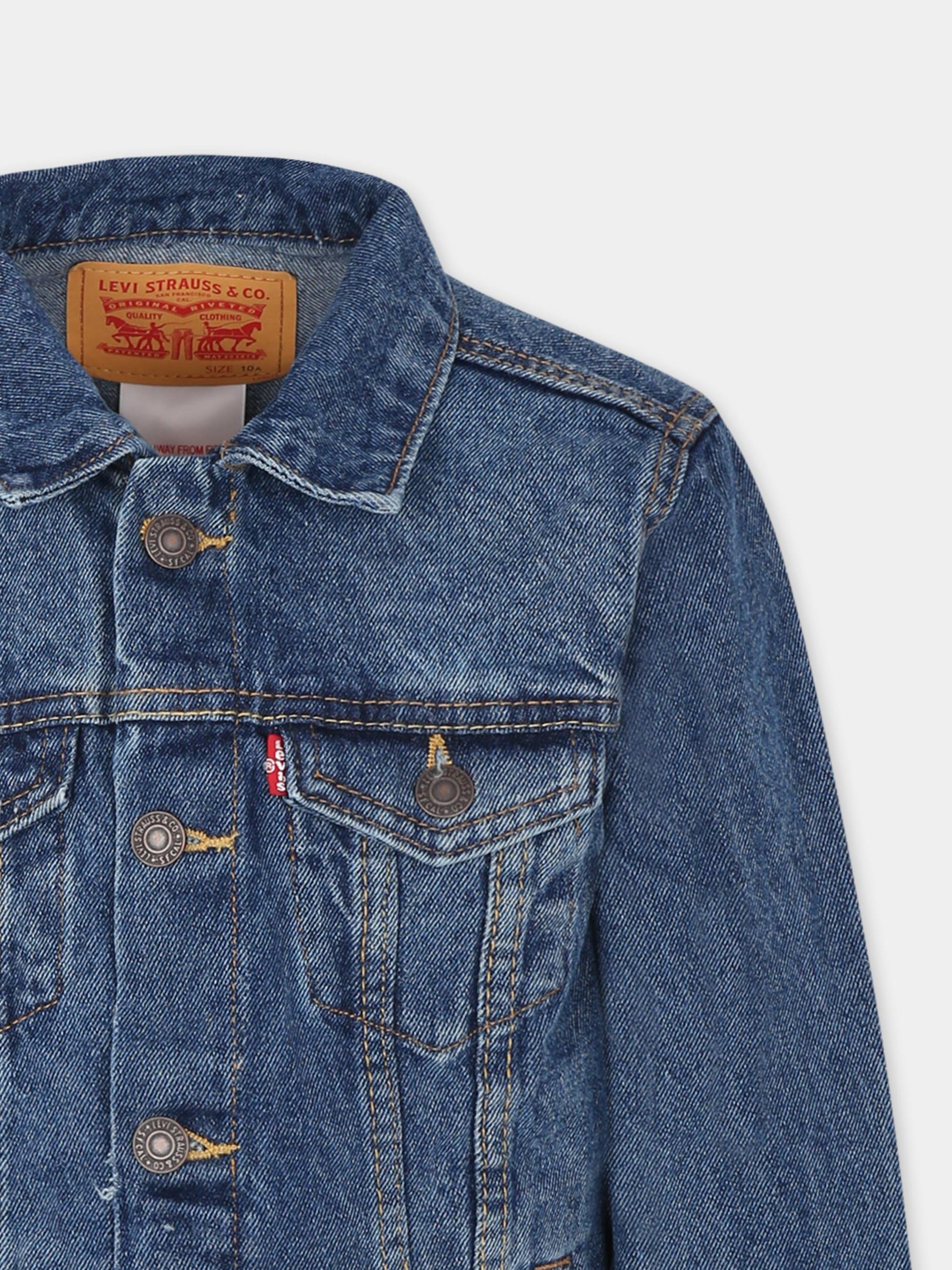 Giubbotto di jeans denim per bambino,Levi's Kids,2058 M8X