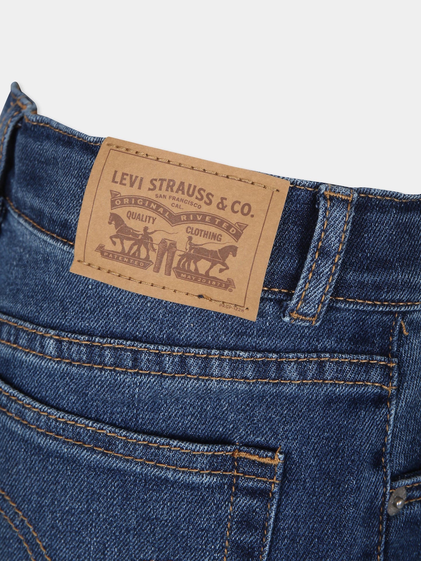 Jeans blu per bambina con logo,Levi's Kids,23WLK3EG377 D0G