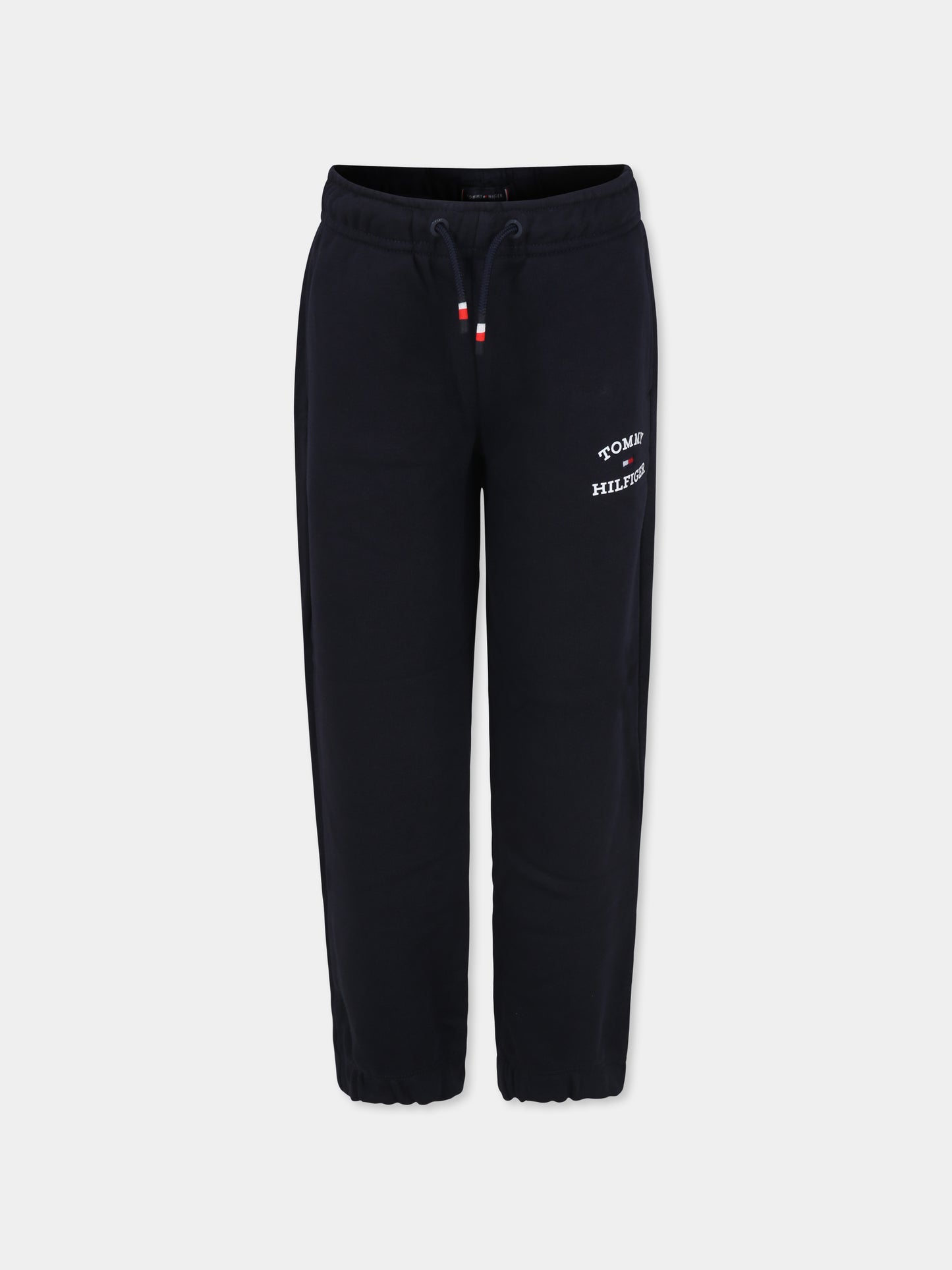 Pantaloni blu per bambino con logo,Tommy Hilfiger Junior,24STHKB0KB08838 DW5
