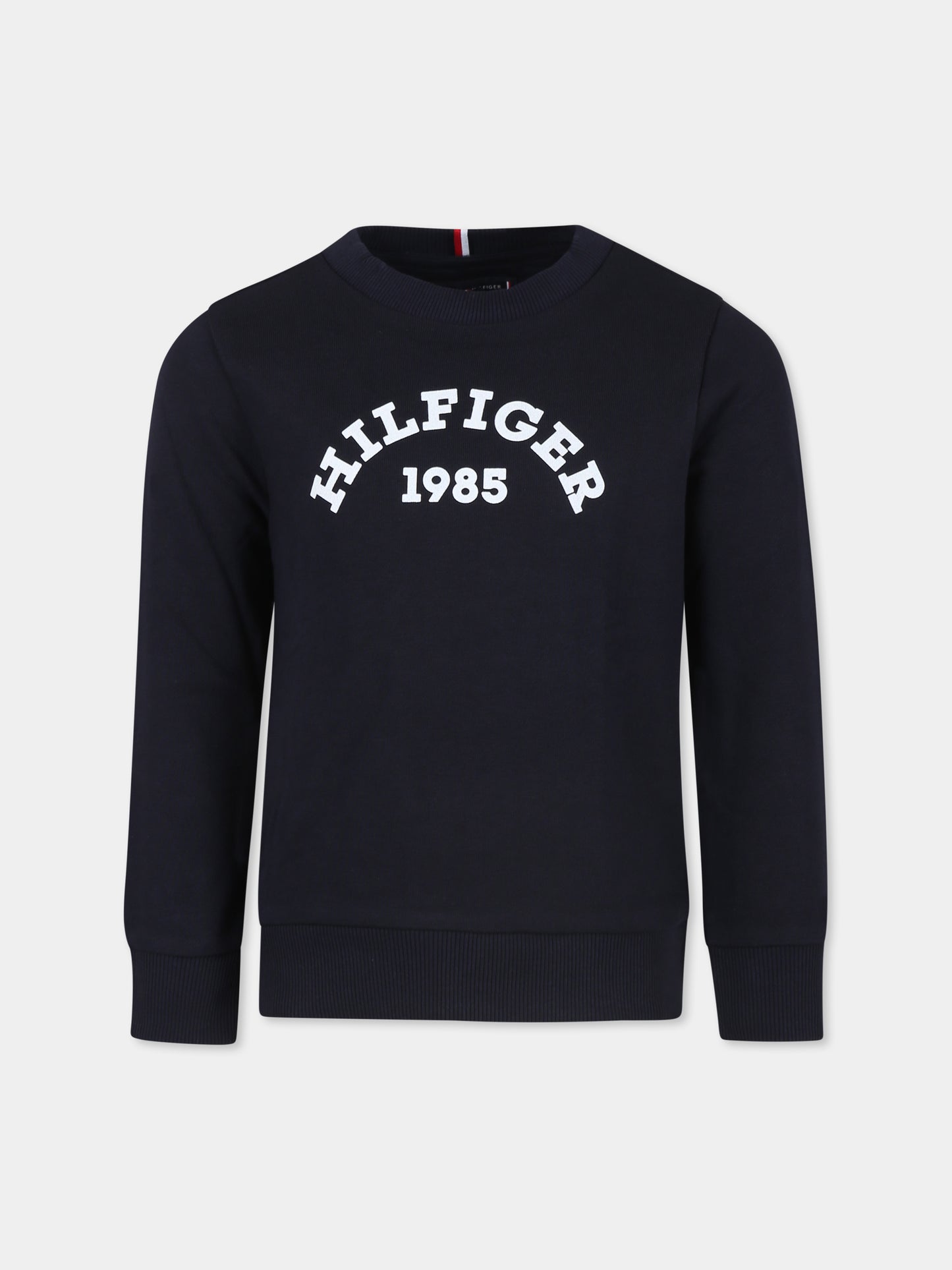 Felpa blu per bambino con logo,Tommy Hilfiger Junior,24STHKB0KB09000 DW5