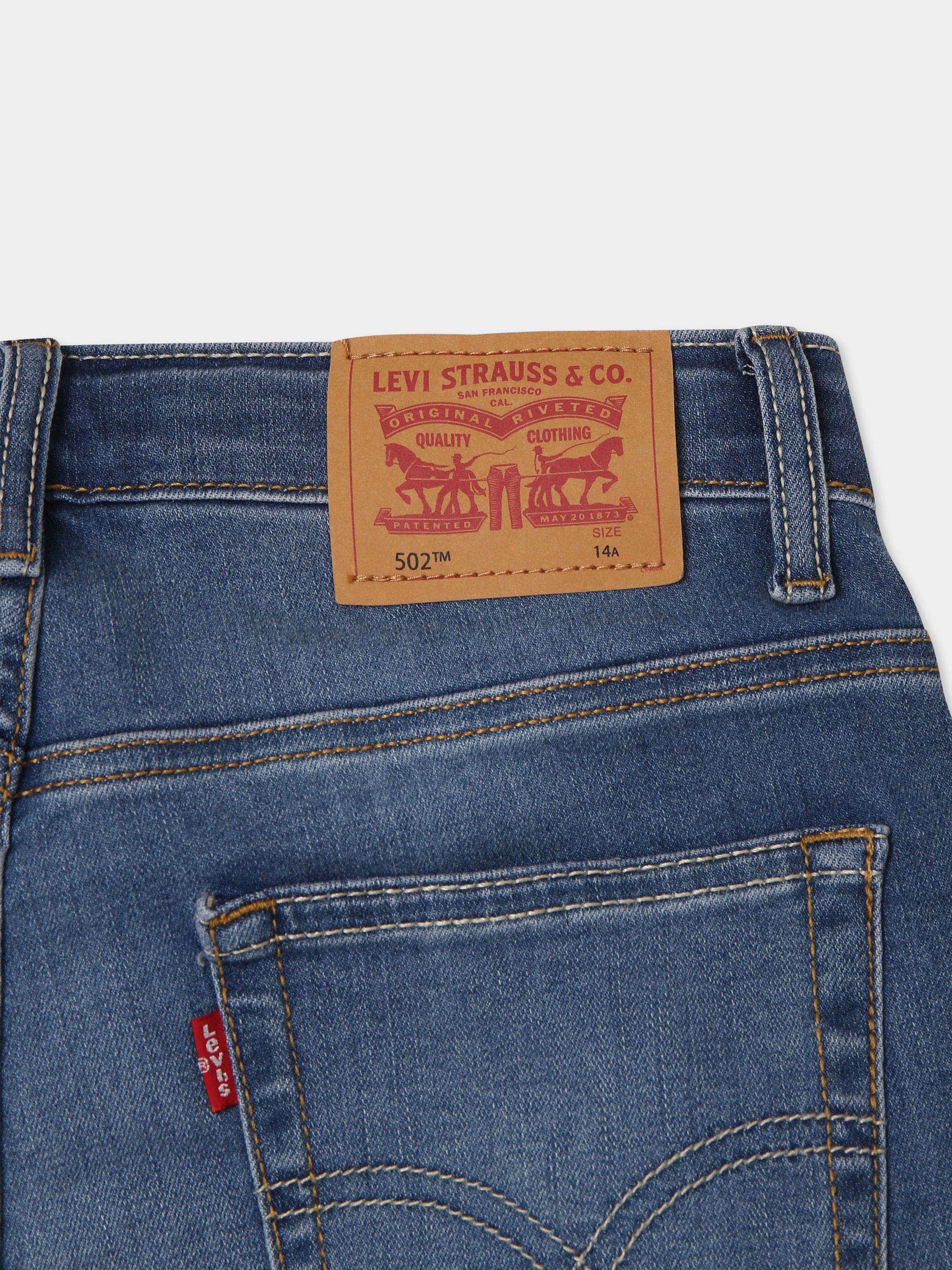 Jeans 502 blu per bambino con logo,Levi's Kids,24SLK9EC759 M1L