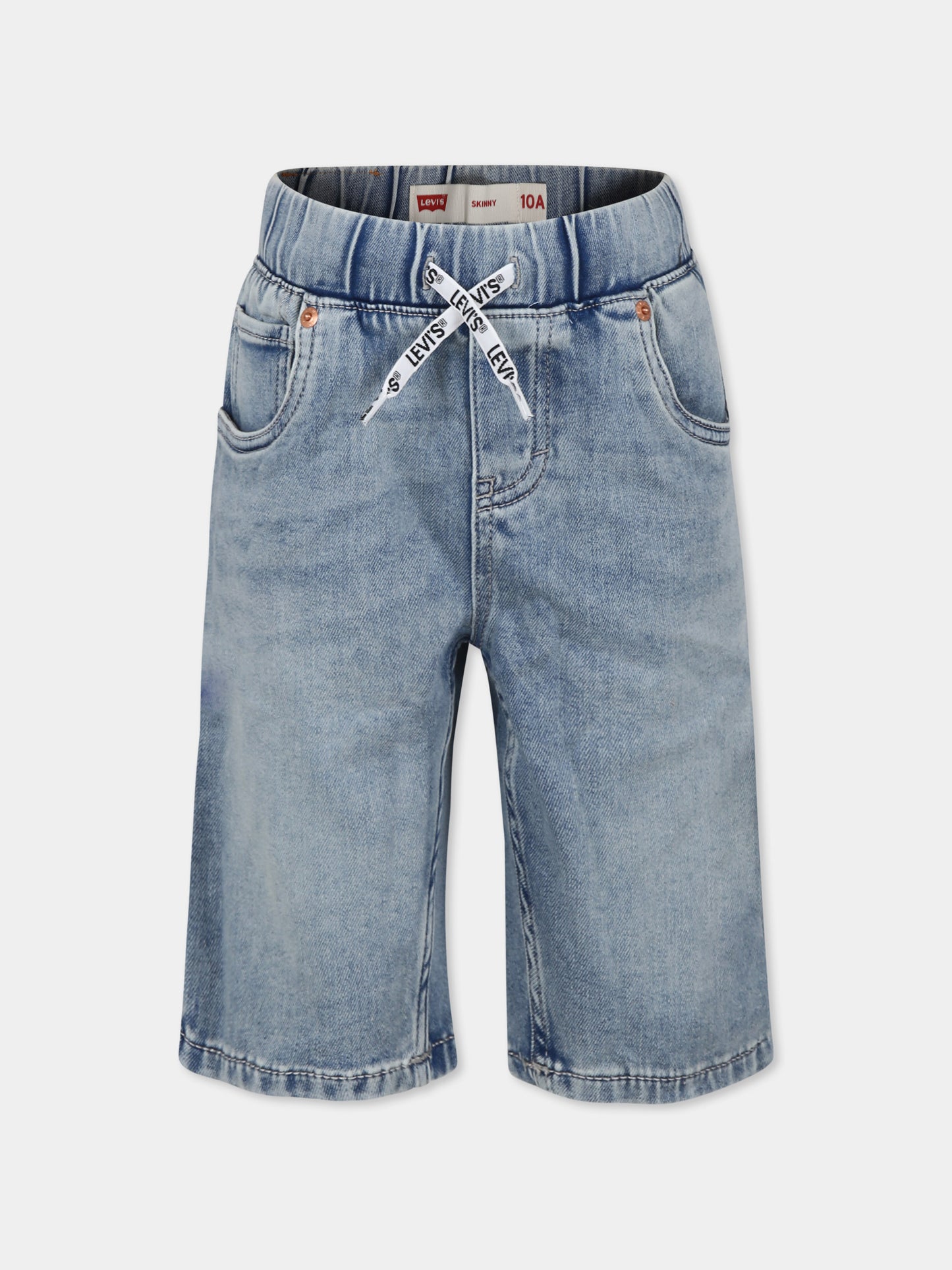 Shorts blu per bambino con logo,Levi's Kids,24S9ED613 L0K
