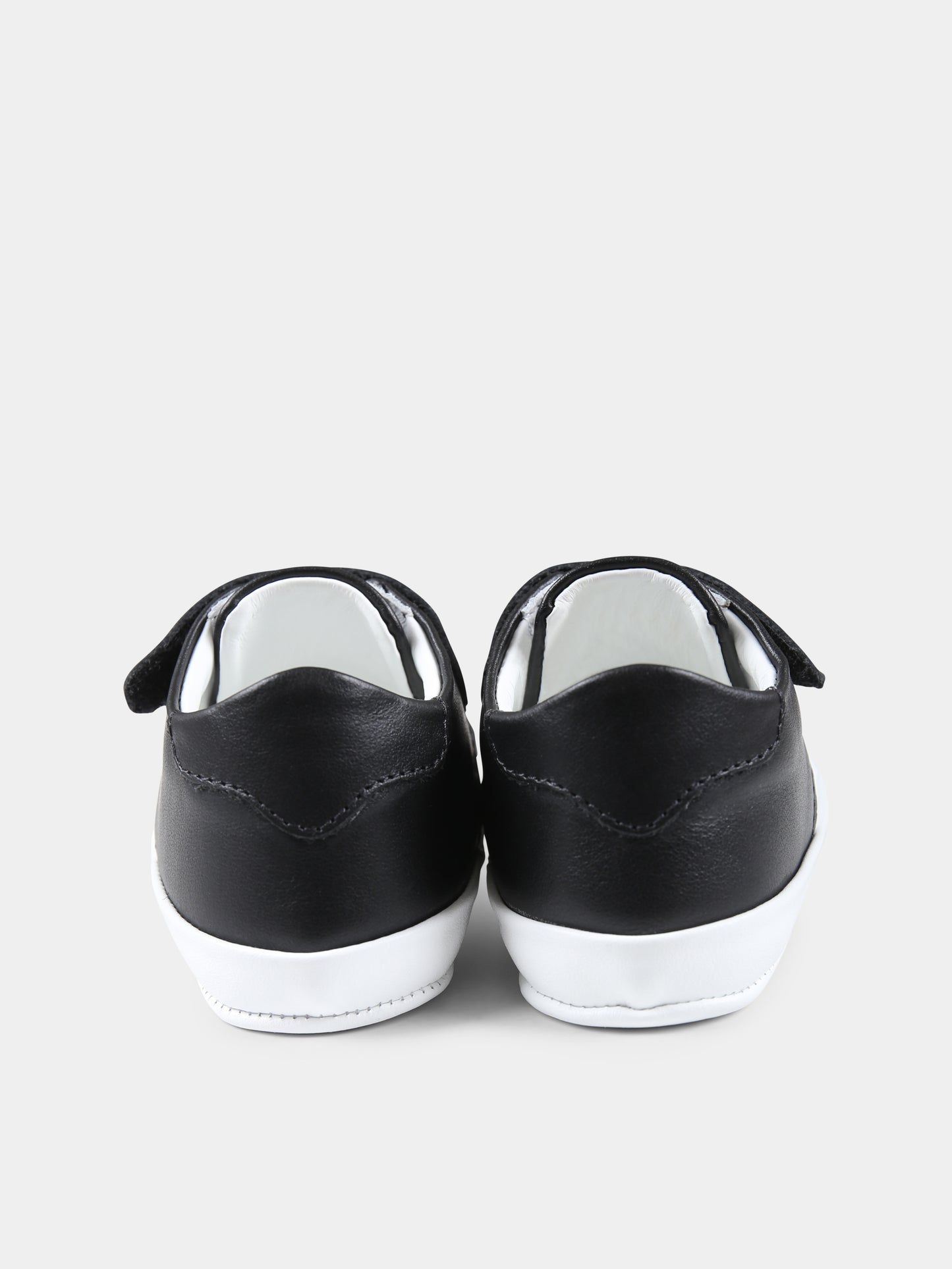 Sneakers basse per neonati con logo nero,Balmain Kids,BW0546 Y0051 1 100NE