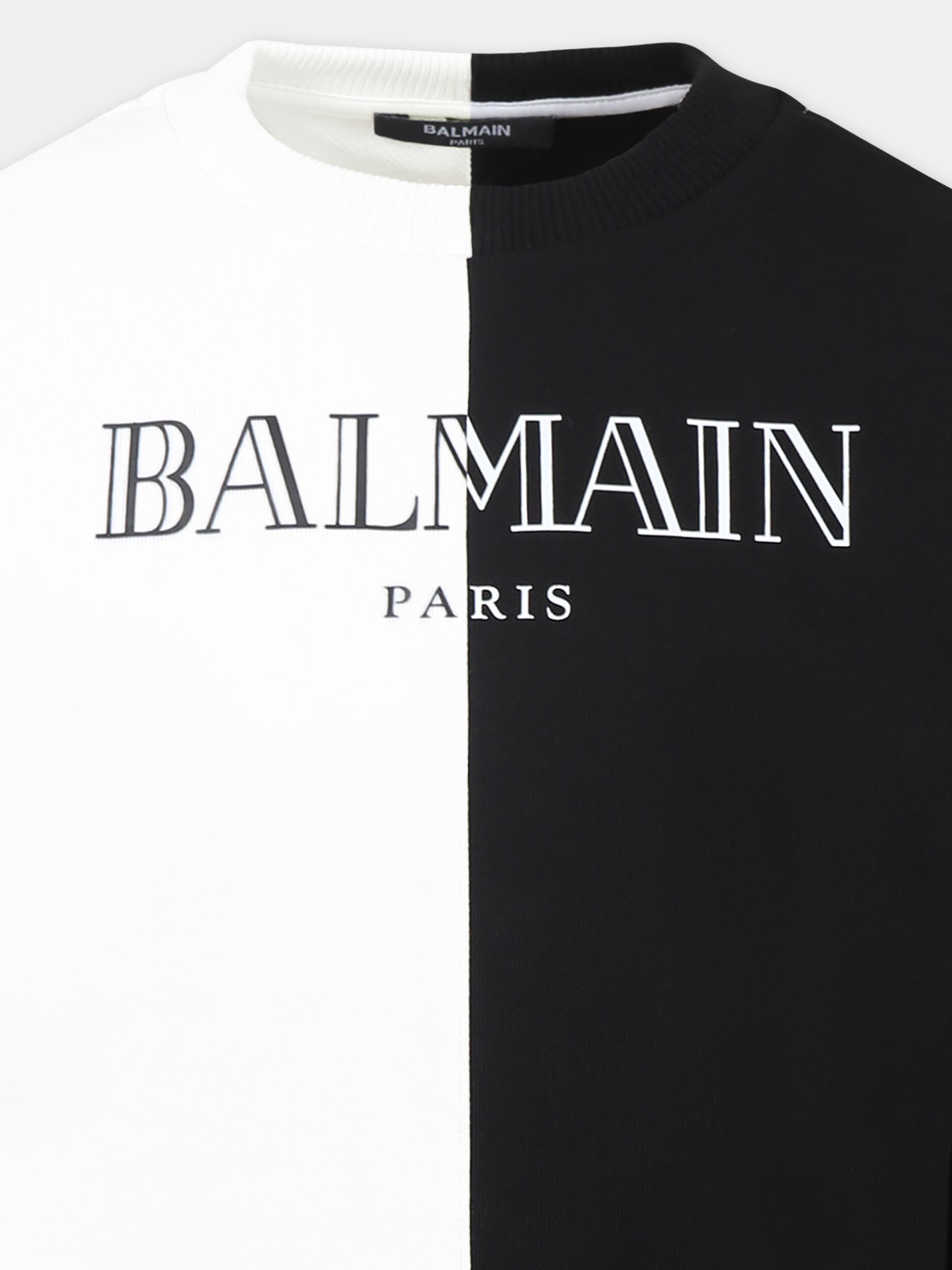 Felpa multicolor per bambini con logo,Balmain Kids,BW4P90 Z0081 100NE