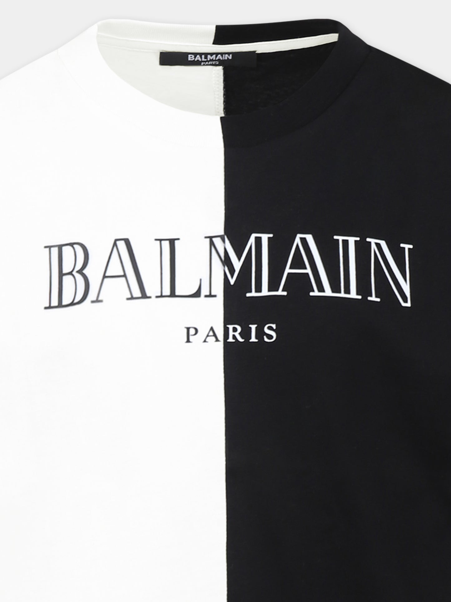 T-shirt multicolor per bambini con logo,Balmain Kids,BW8Q01 Z0082 100NE