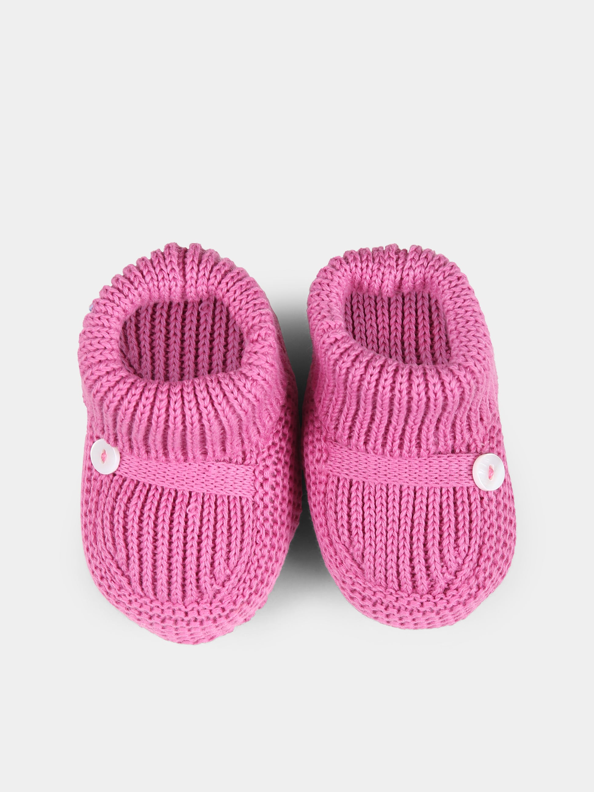 Babbucce fucsia per neonata,Little Bear,1137 PEONIA