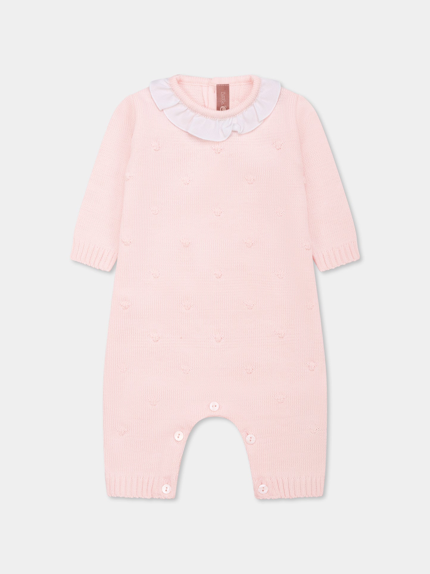Pink babygrow for baby girl