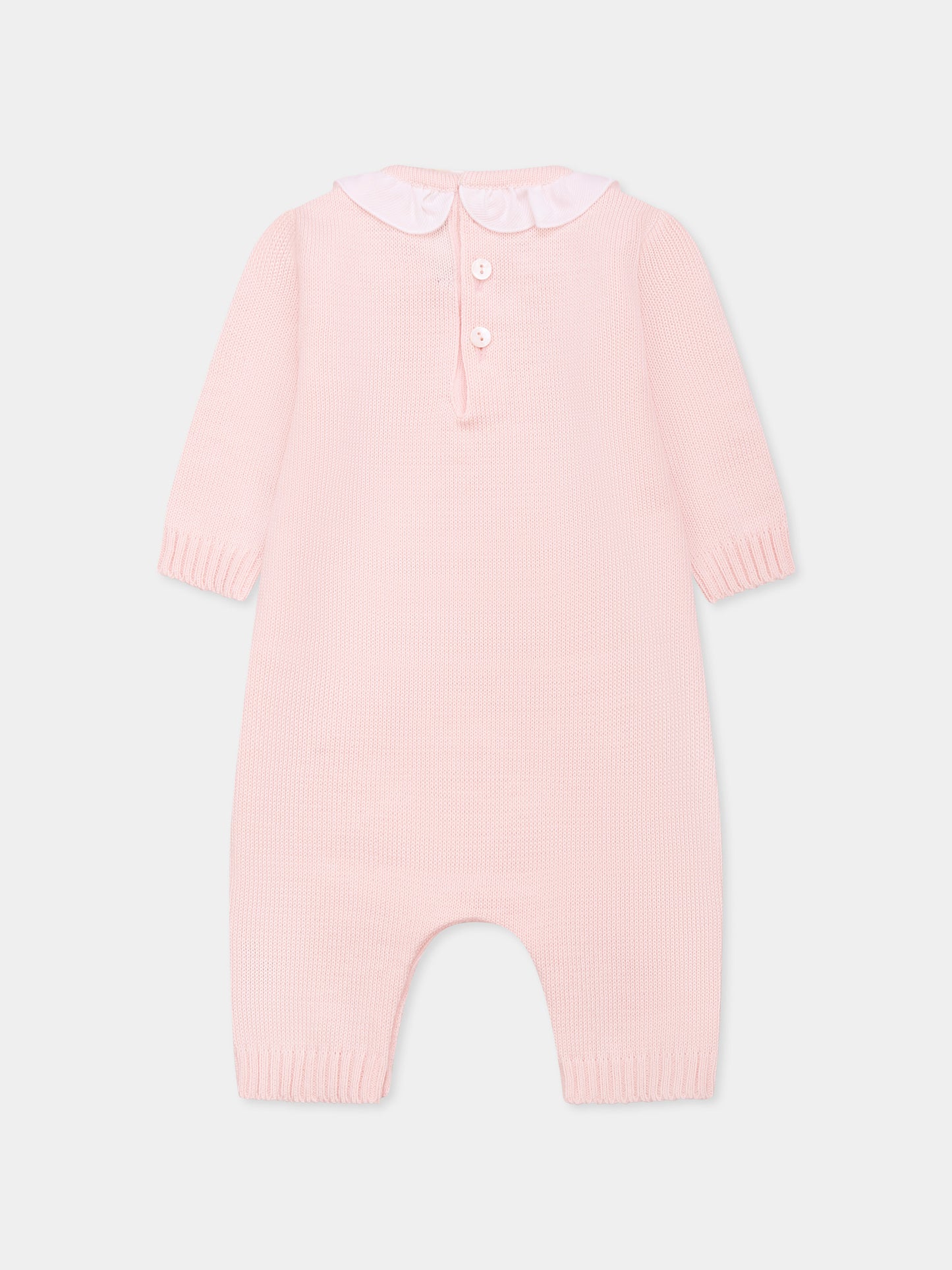 Pink babygrow for baby girl
