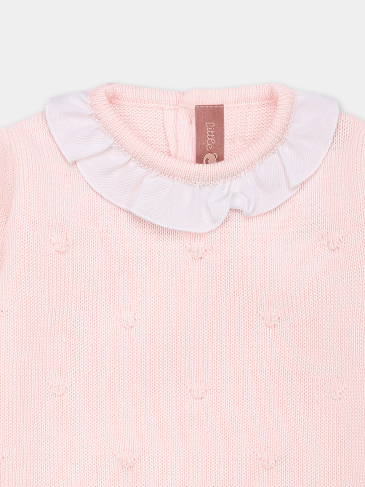 Pink babygrow for baby girl