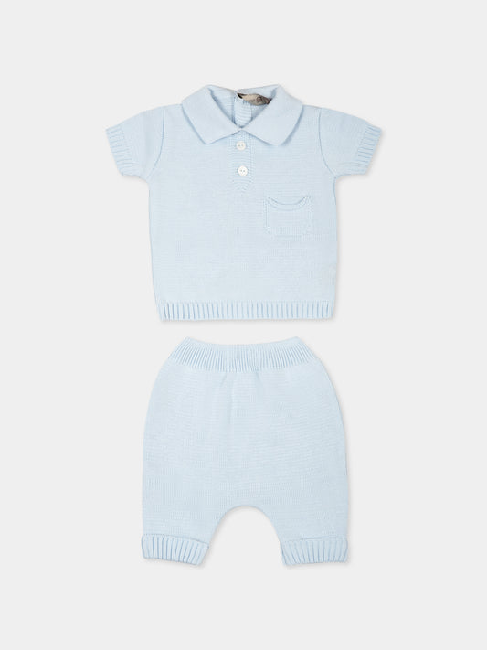 Light blue birth set for baby boy