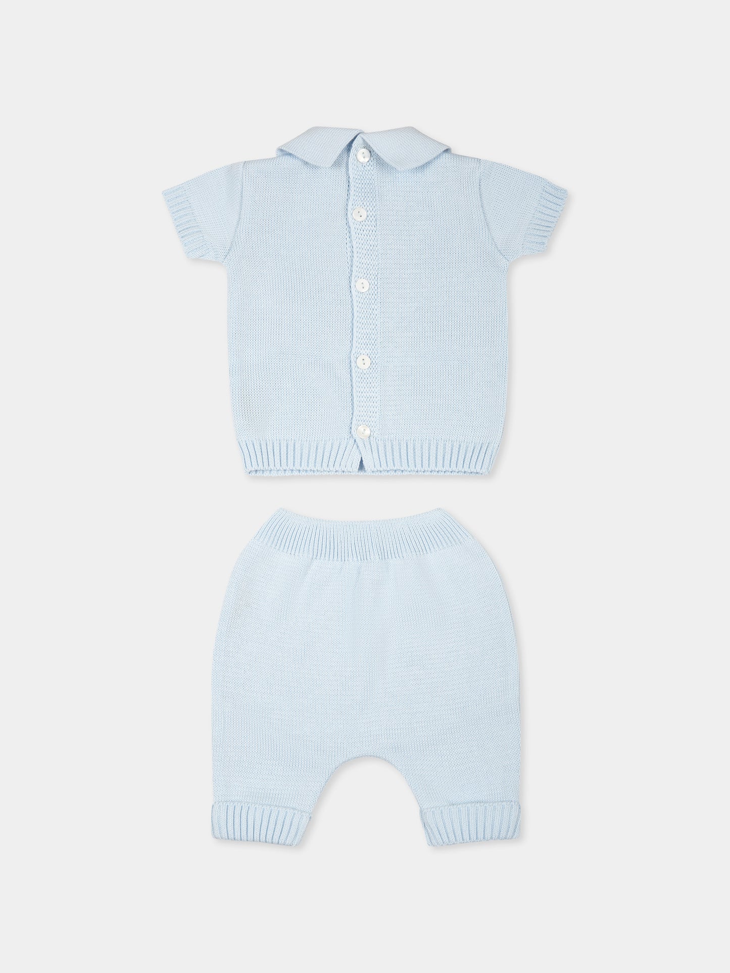 Light blue birth set for baby boy