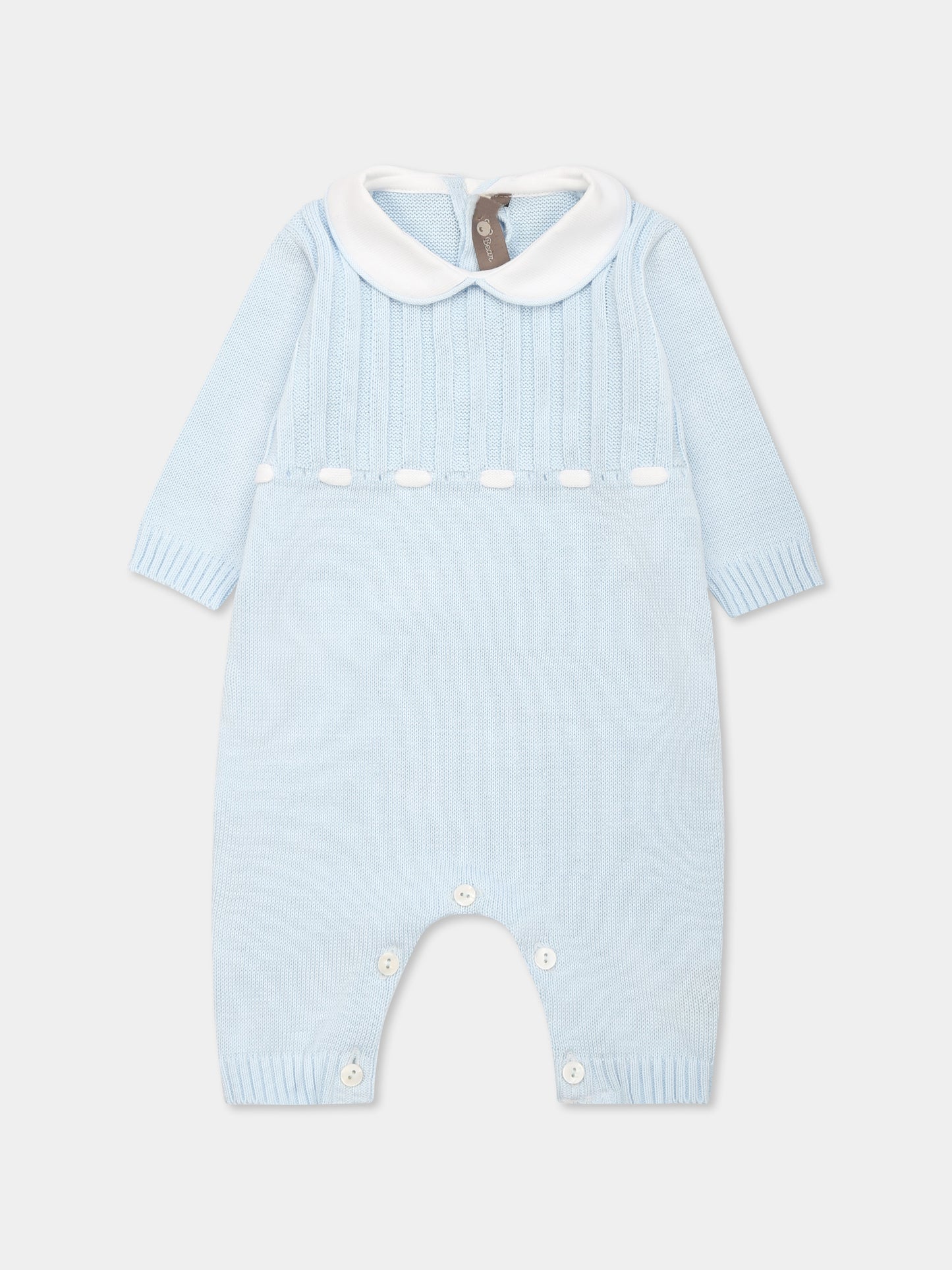 Light blue babygrow for baby boy