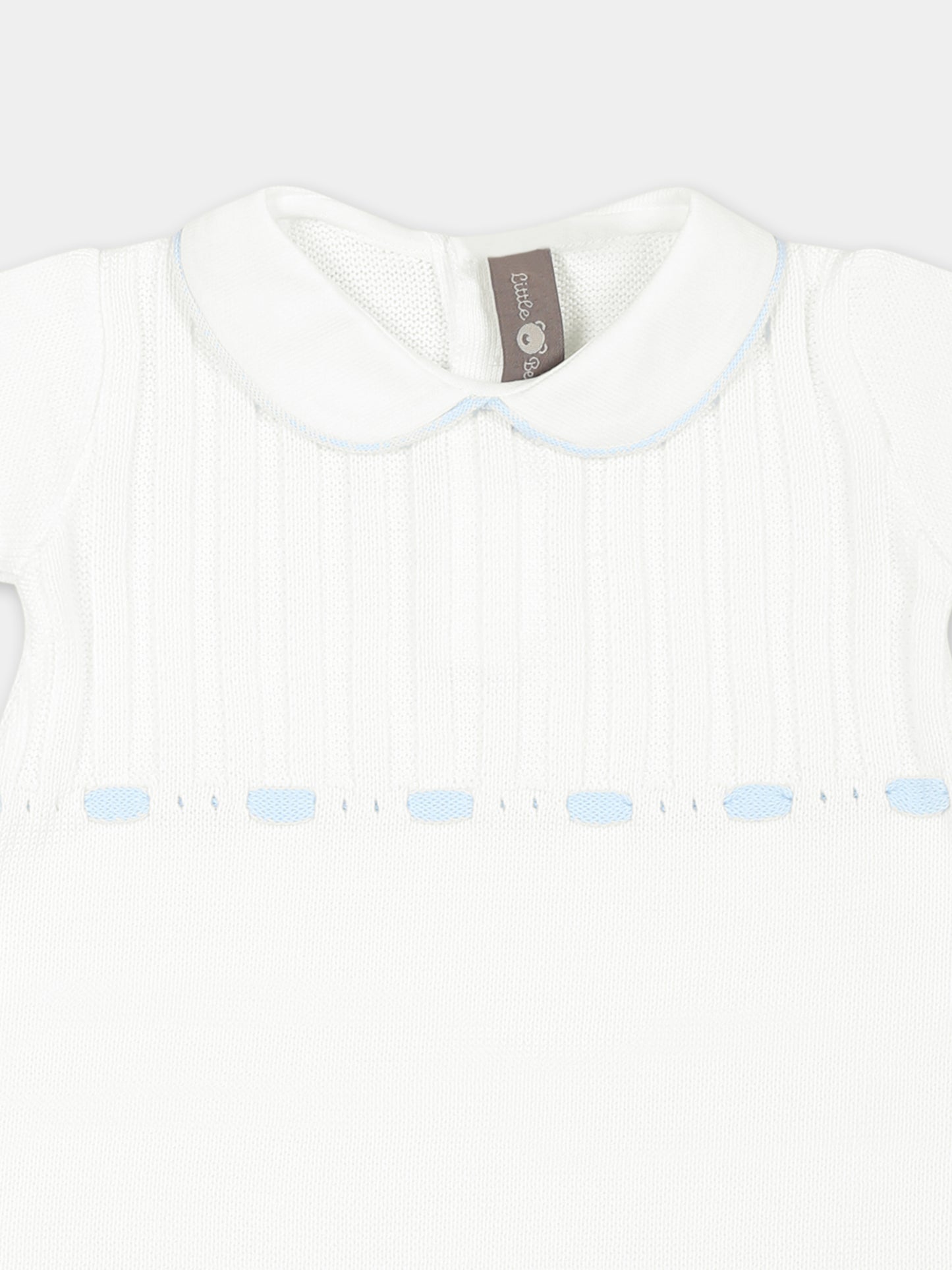 White romper for baby boy