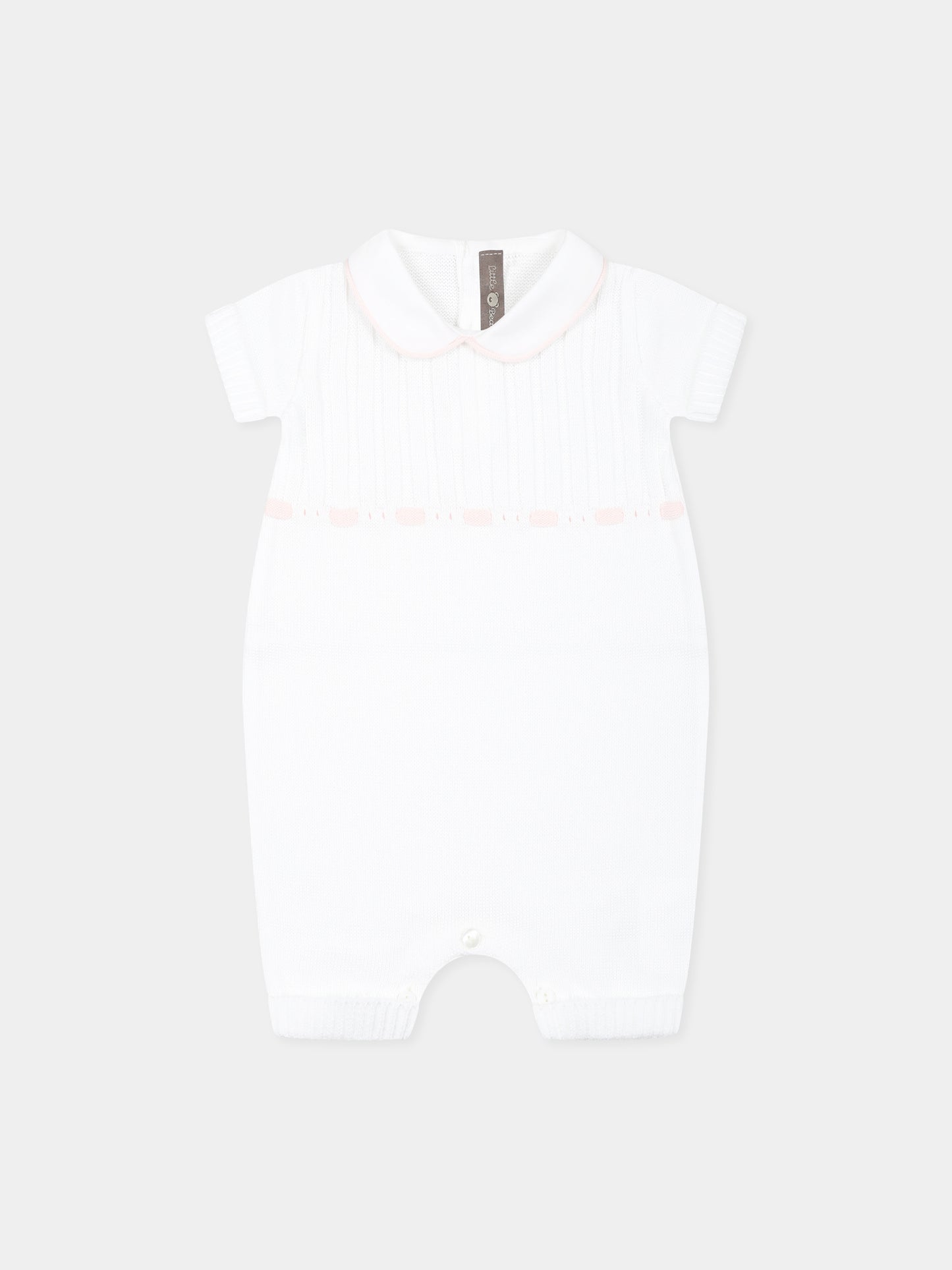 White romper for baby girl