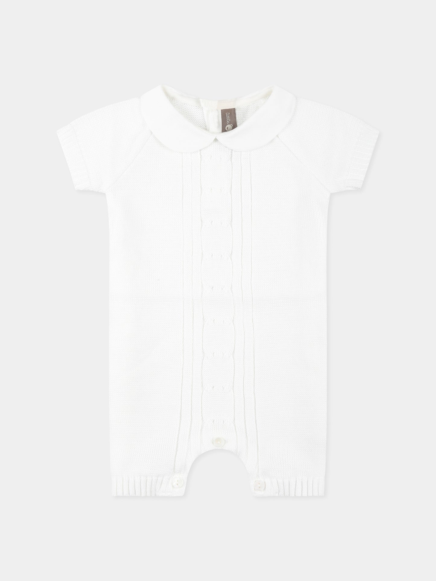 Pagliaccetto bianco per neonati,Little Bear,1113 BIANCO