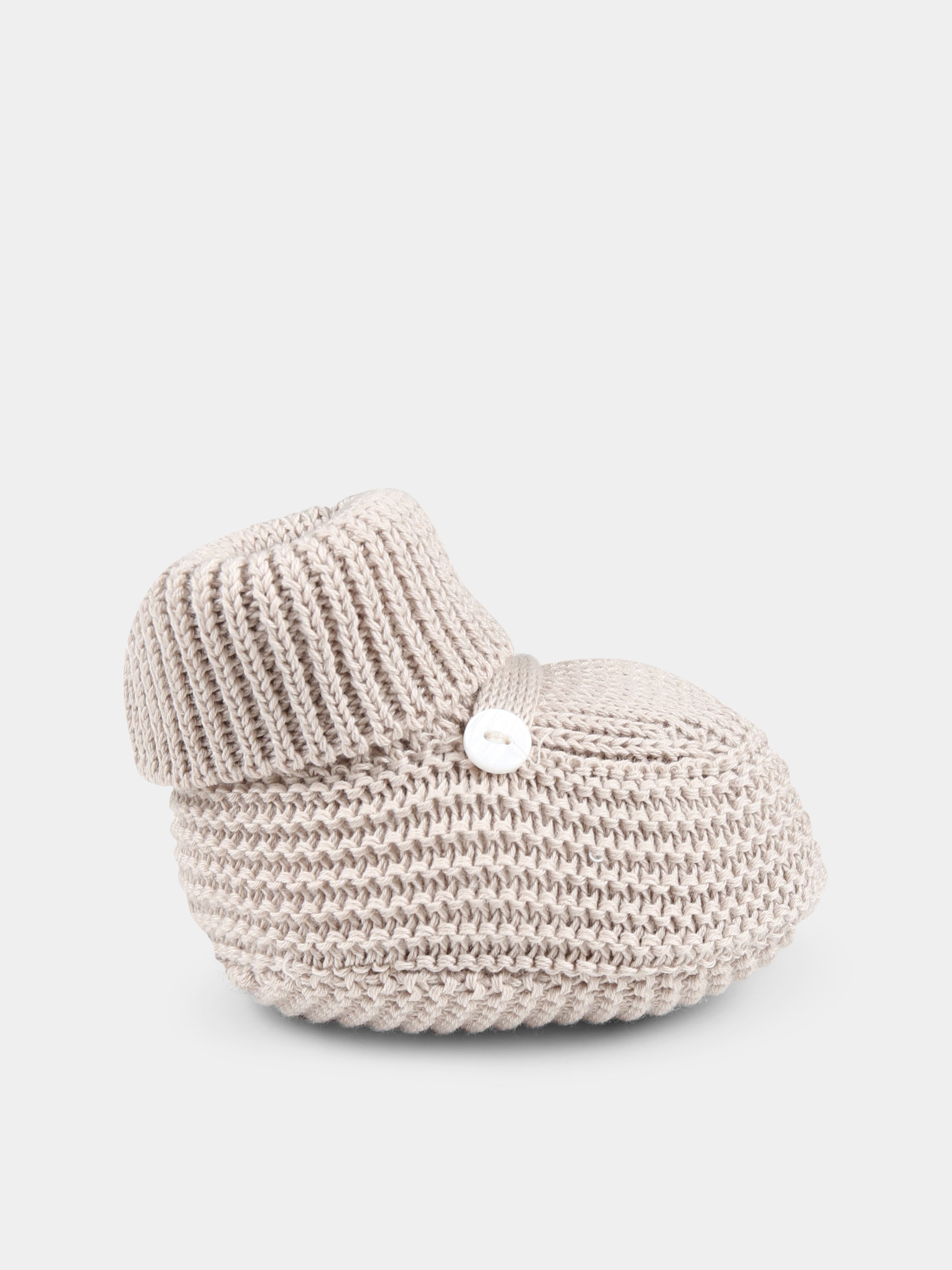 Babbucce beige per neonati,Little Bear,1137 CORDA