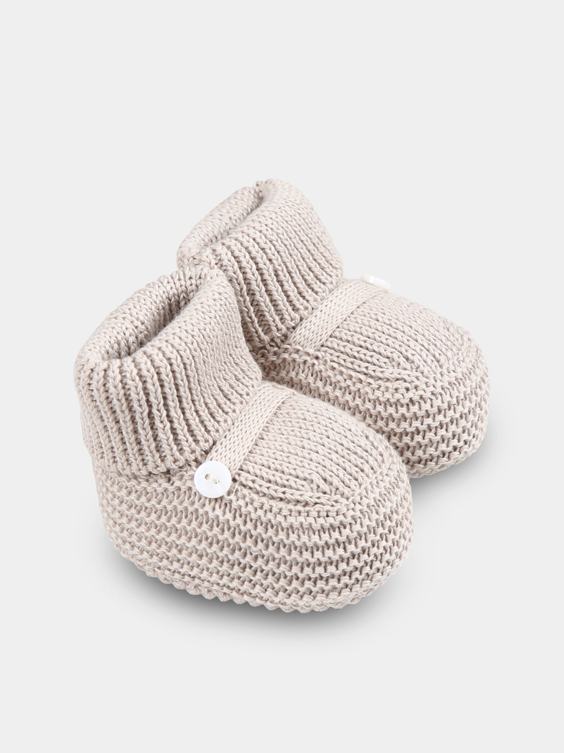 Babbucce beige per neonati,Little Bear,1137 CORDA