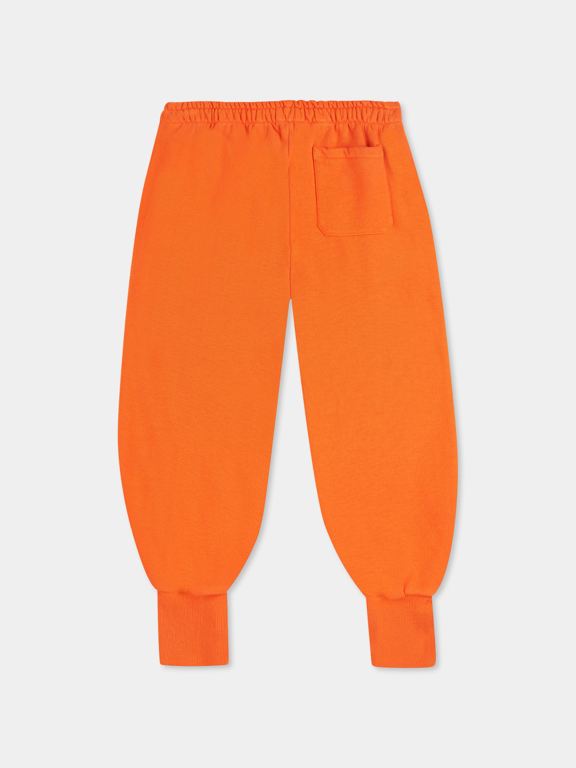 Pantaloni arancioni per bambini con logo,Bobo Choses,B125AC140