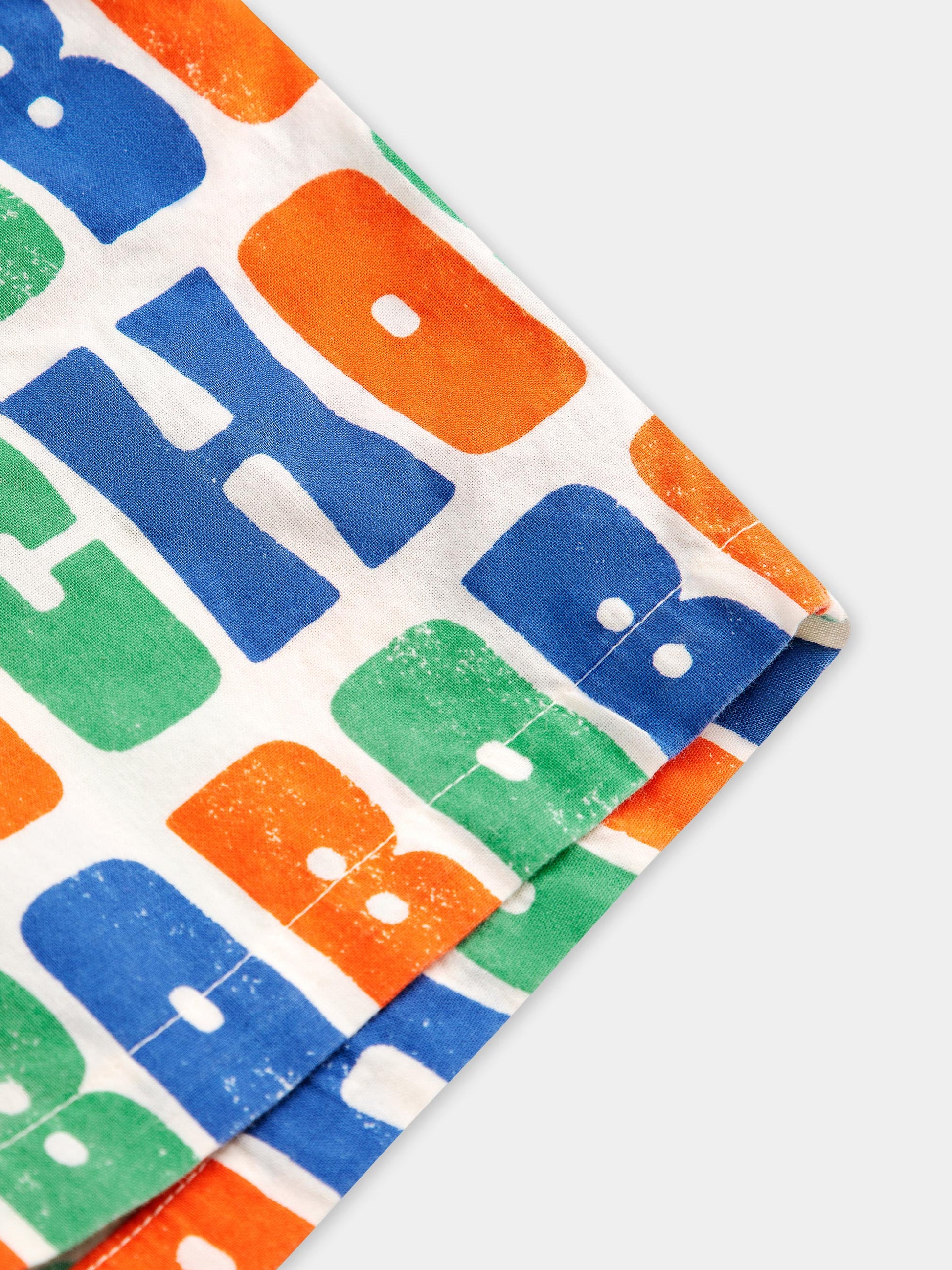 Shorts multicolor per bambini con logo all over,Bobo Choses,B125AC133